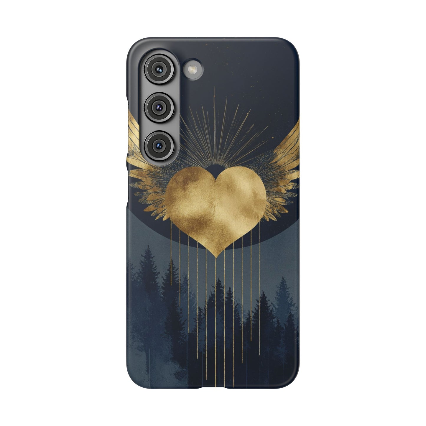 Heart Wing Snap Case, Elegant Phone Cover, Unique Gift, Artistic Accessory, Protective Case for Love and Romance