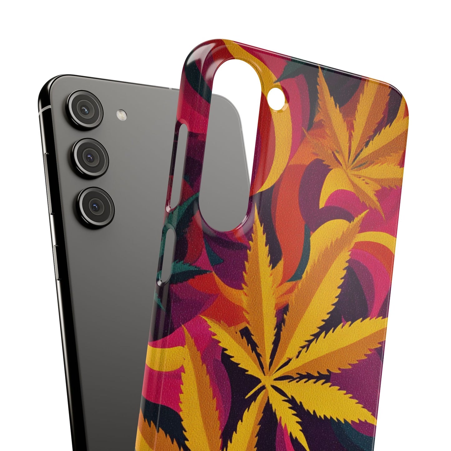Autumn Vibe Cannabis Snap Case for IPhones and Samsungs Custom