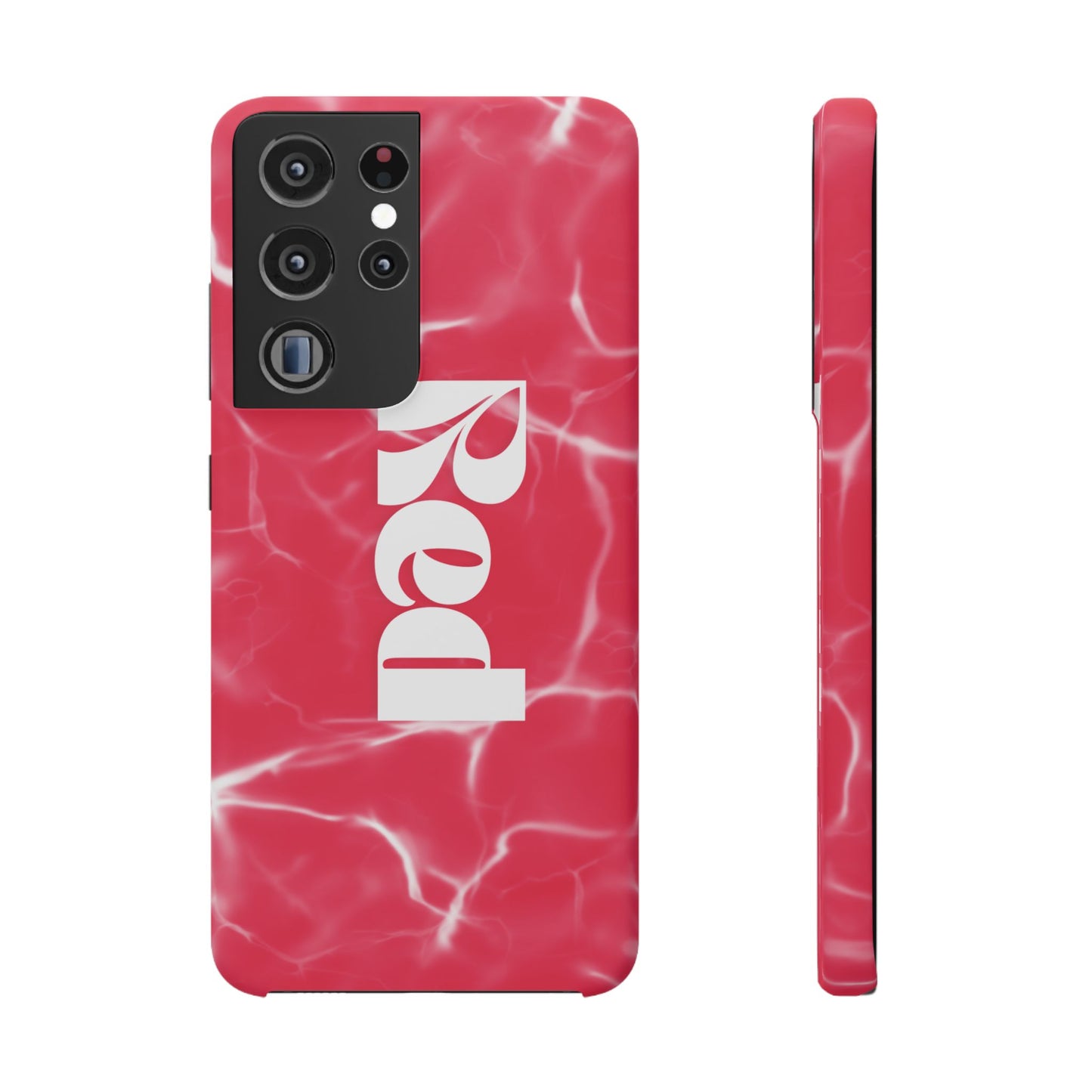 Vibrant Red Snap Case for iPhone, Trendy Phone Cover, Gift for Her, Summer Accessory, Stylish Tech Protection