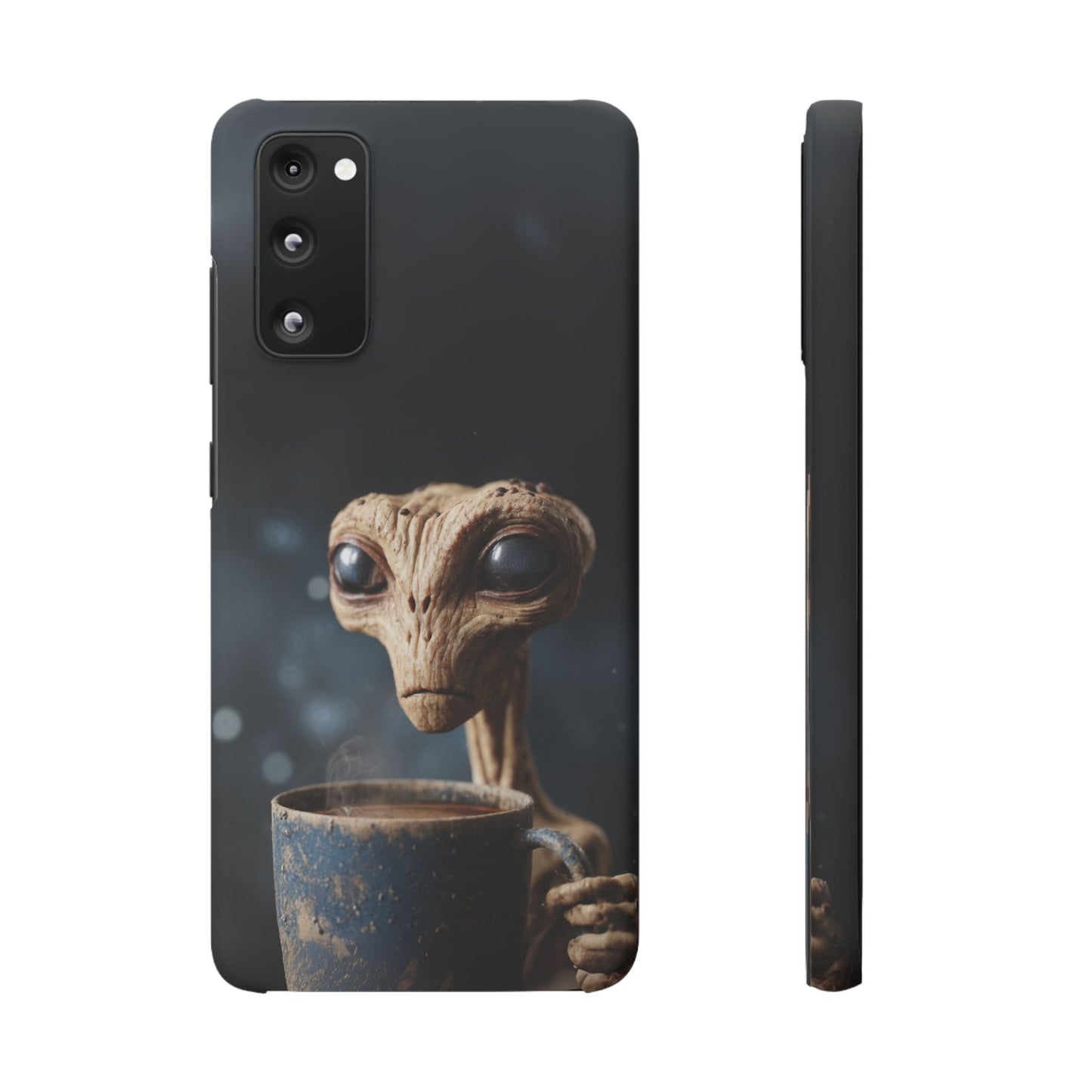 Alien Coffee Snap Case, Unique Phone Cover, Pop Culture Accessory, Gift for Sci-Fi Lovers, Customizable Phone Case
