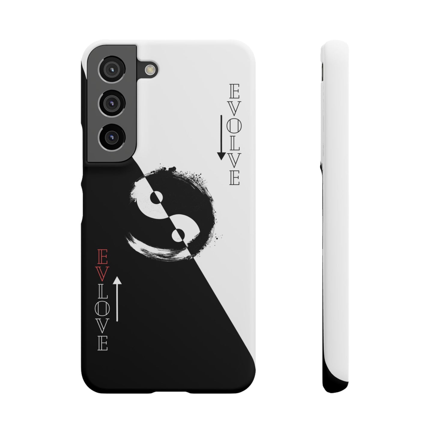 Yin Yang Evolve Black and White Snap Case Cover for iPhone and Samsung