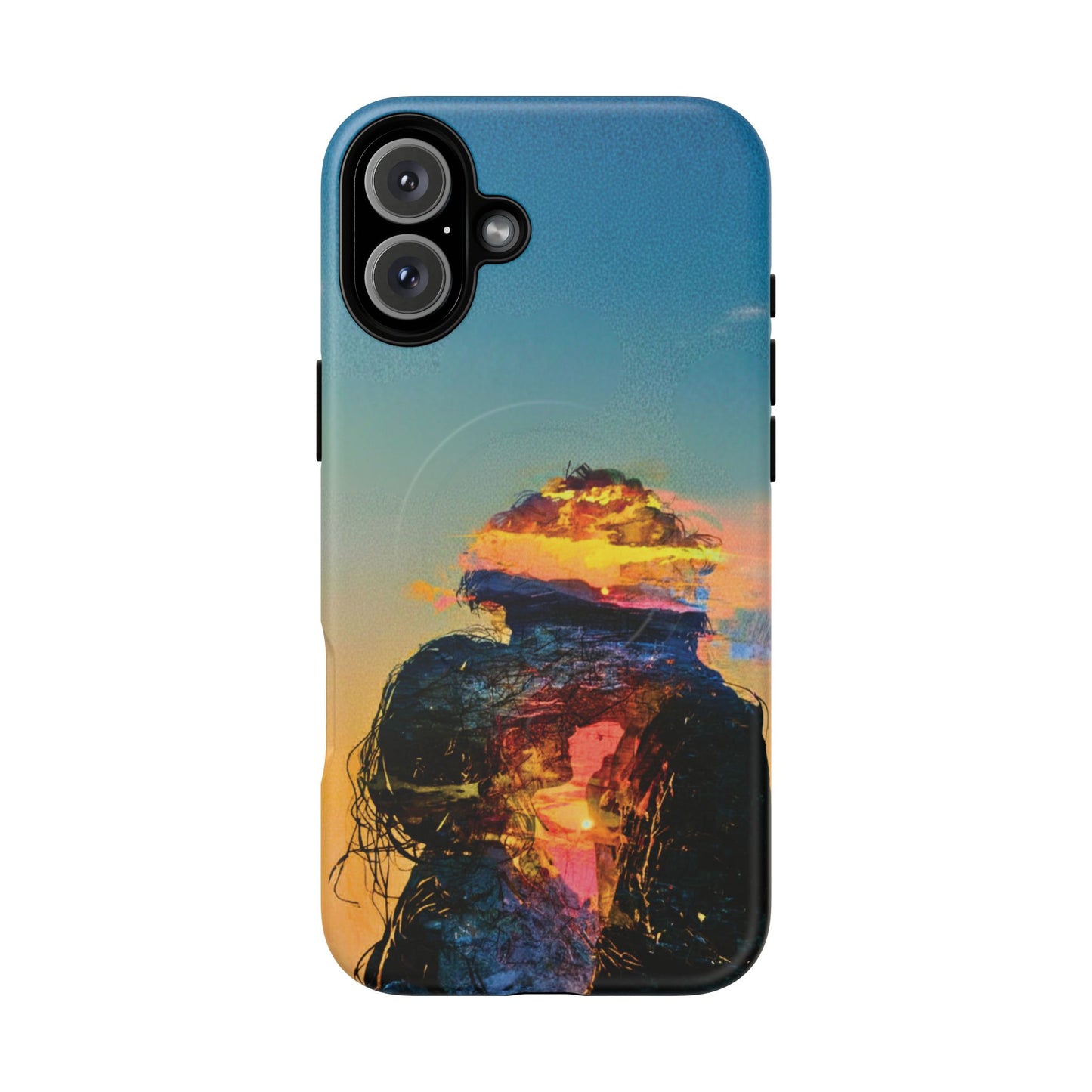 Abstract Sunset Silhouette Tough Magnetic Phone Case