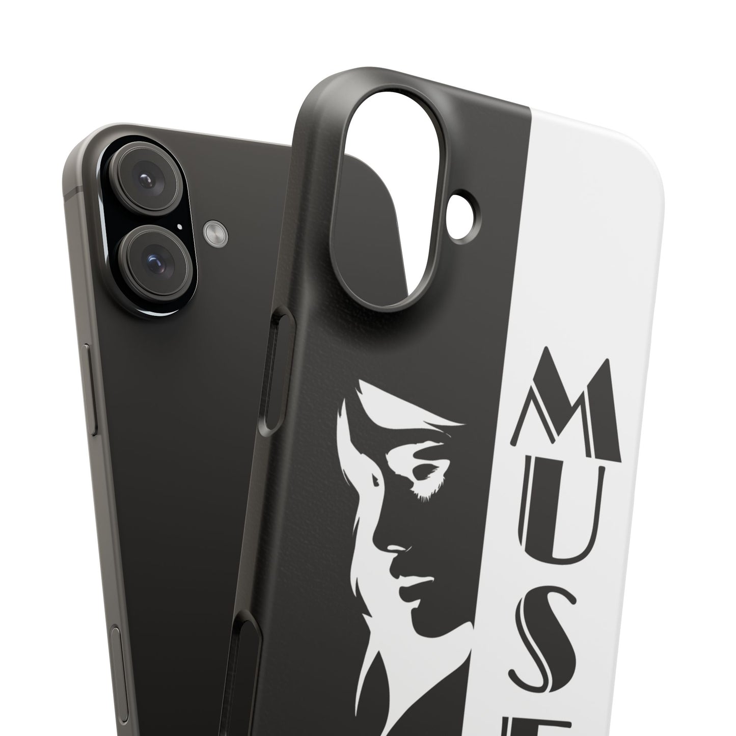 Black And White Bold Muse Snap Case Cover for iPhone and Samsung
