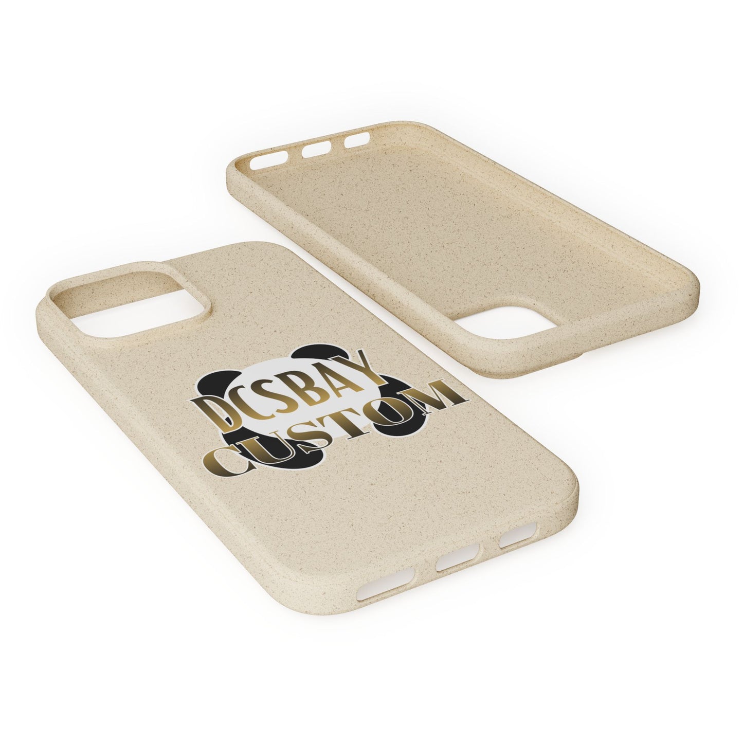 Biodegradable Panda Phone Case — Eco-Friendly Customizable iPhone Cover