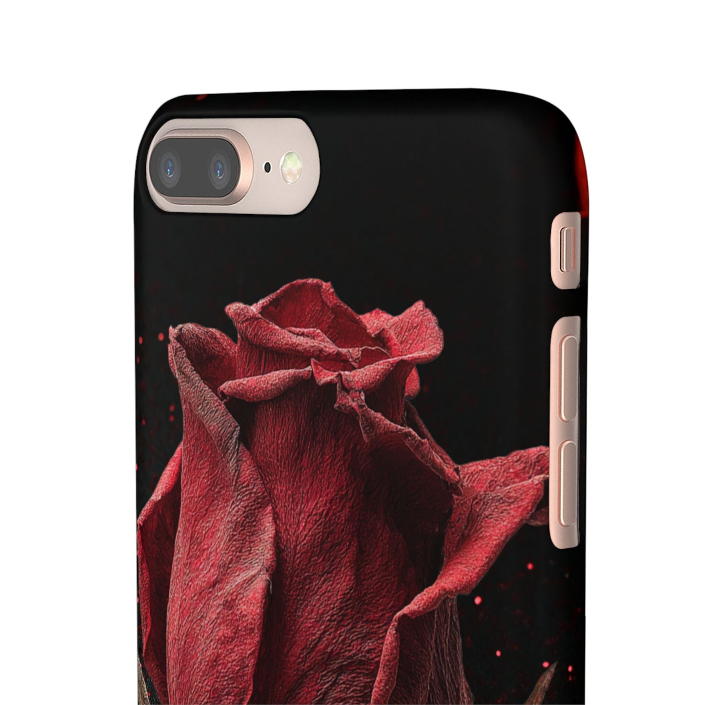 Romantic Rose Snap Case, Floral Phone Cover, Valentines Day Gift, Trendy Mobile Accessory, Heart Design Case, Elegant Phone Protector