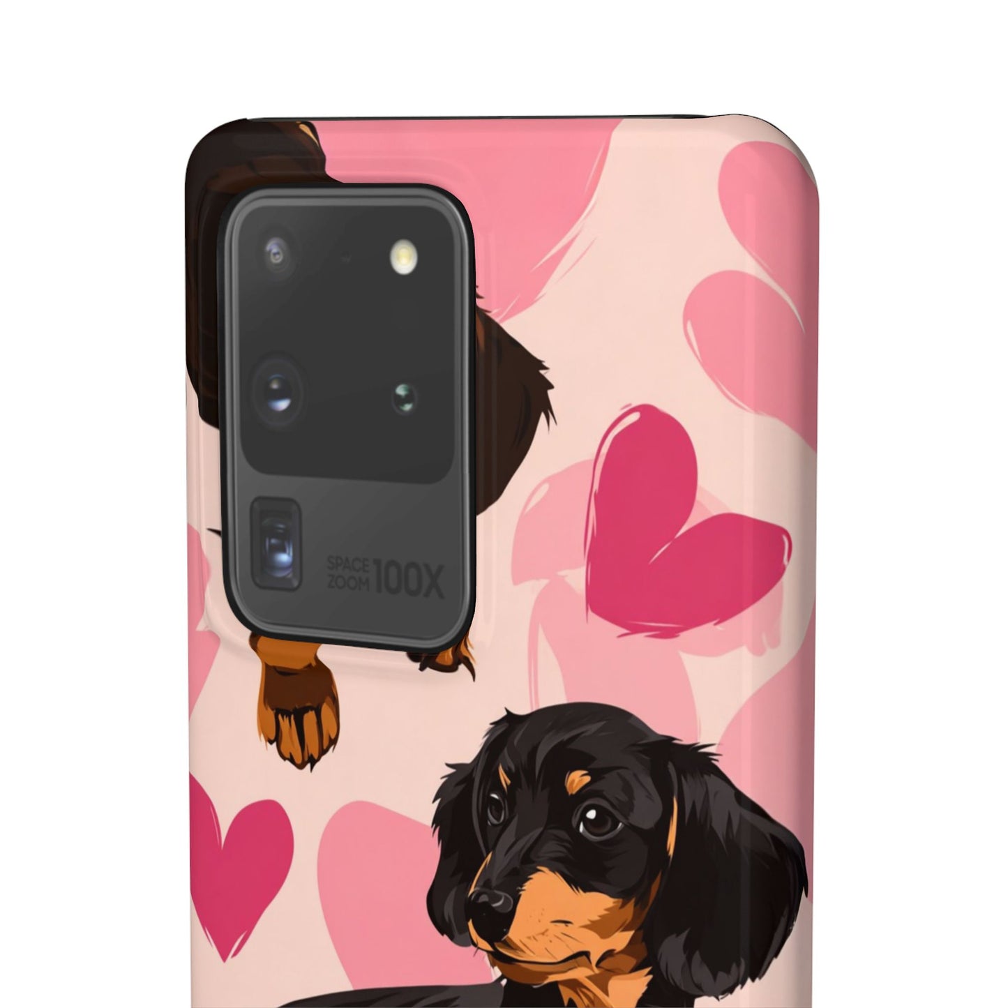 Pink Dachshund Love Phone Case for Iphone and Samsung Customistion and Free Shipping Avvialable