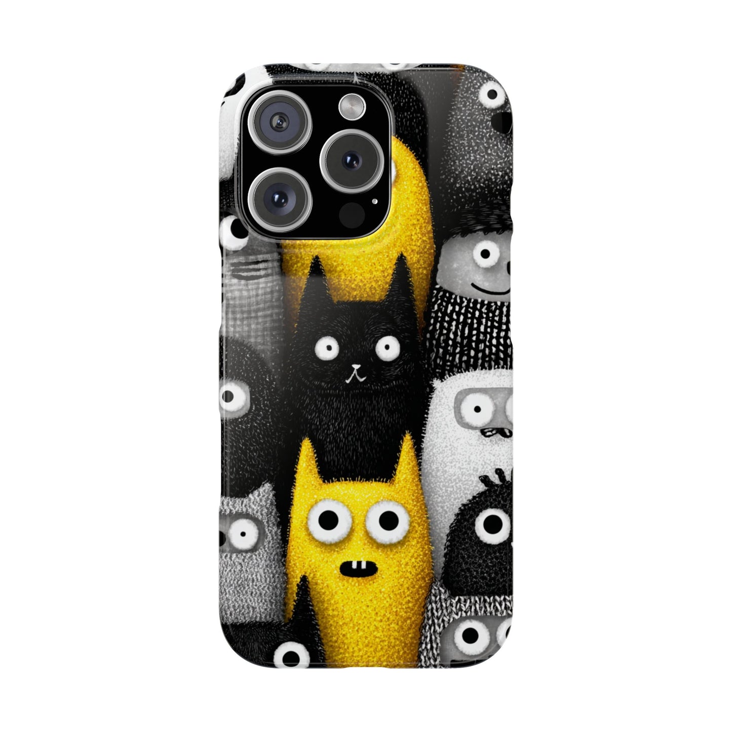 Colorful Character Snap Cases, Cute Phone Cover, Unique Gift for Kids, Fun Accessory, Perfect for Birthdays, Holidays