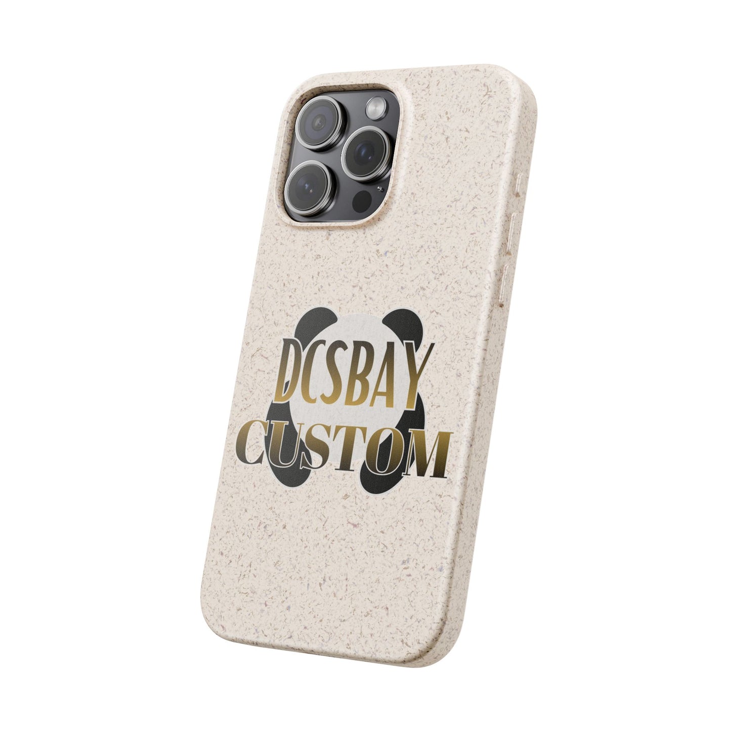 Biodegradable Panda Phone Case — Eco-Friendly Customizable iPhone Cover