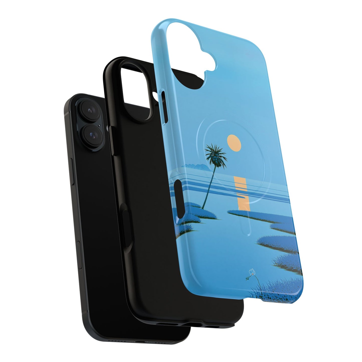 Tough Magnetic Case — Minimal Sunset Palm Phone Cover