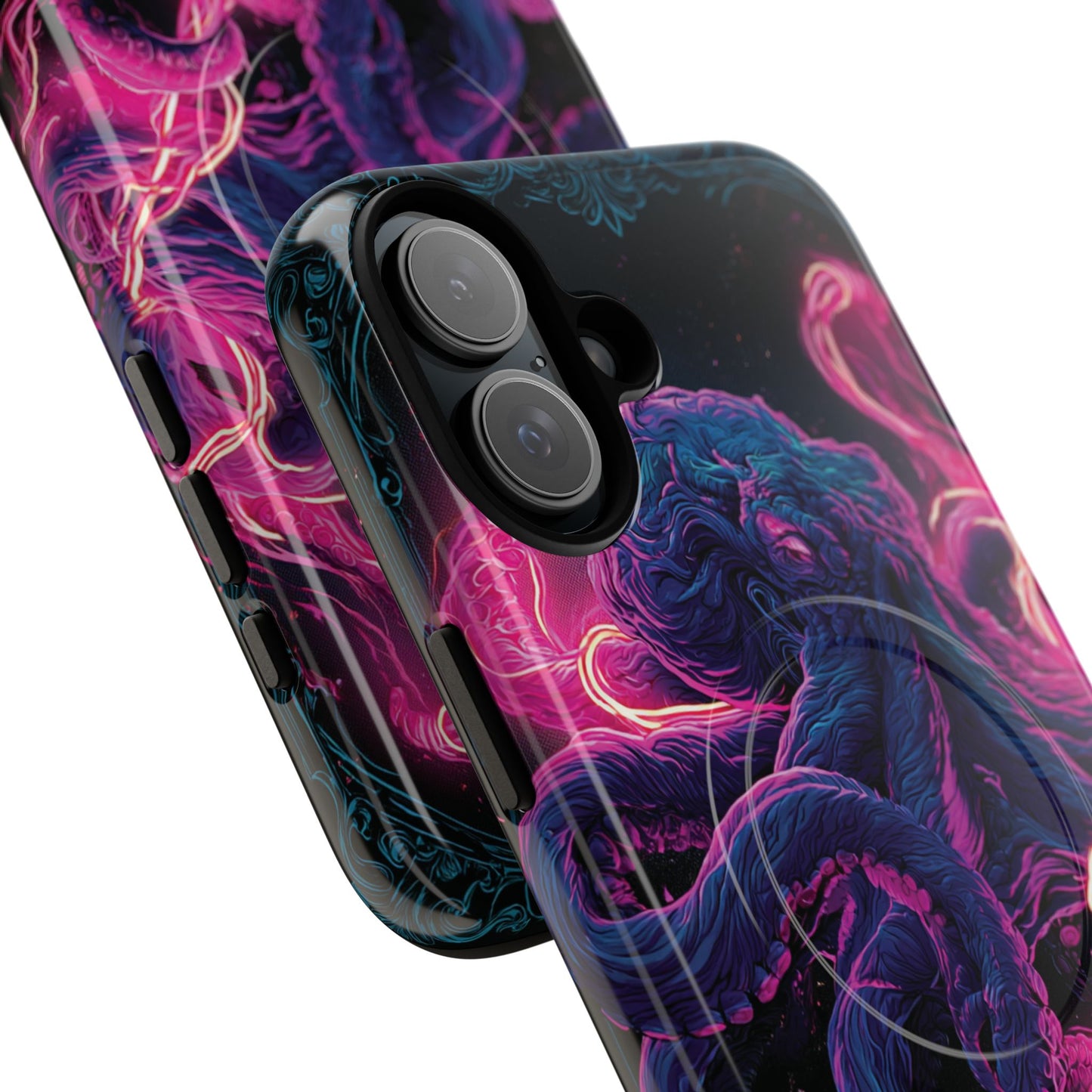 Neon Octopus Phone Case — Tough Magnetic Protective Cover