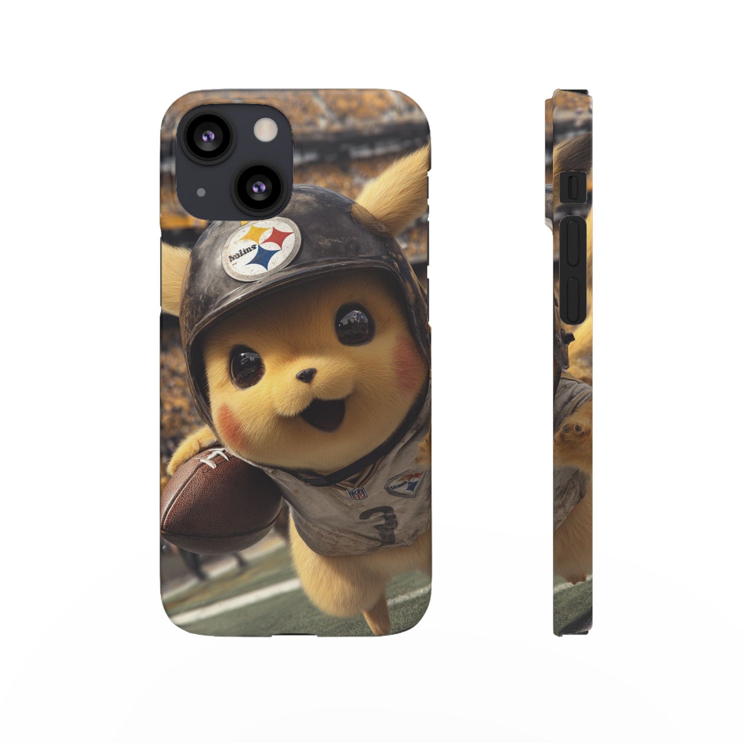 Fun Character Sports Snap Case, Phone Case, Fun Tech Accessory, Cute Gift for Gamers, Football Lovers, Kids.