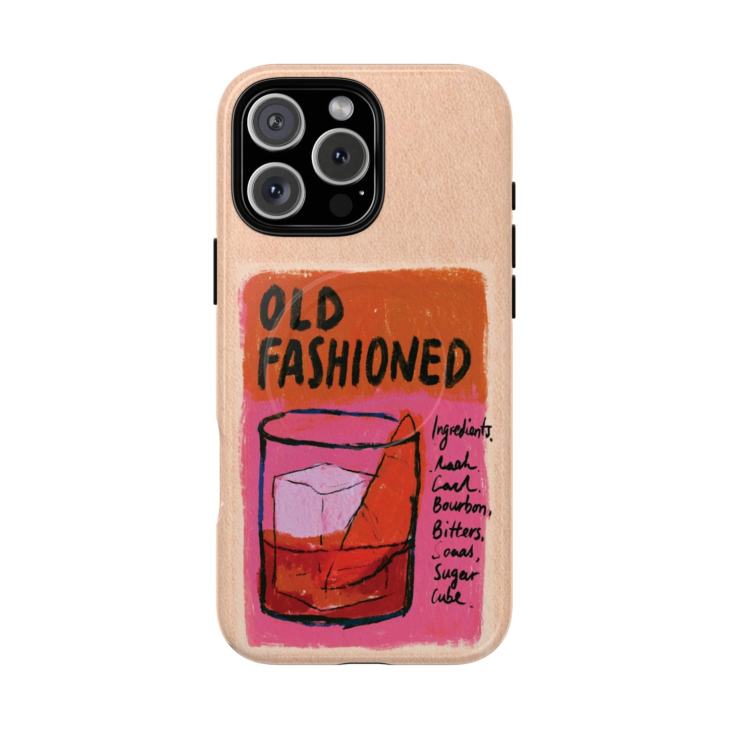 Old Fashioned Phone Case — Retro Cocktail iPhone Magnetic Case