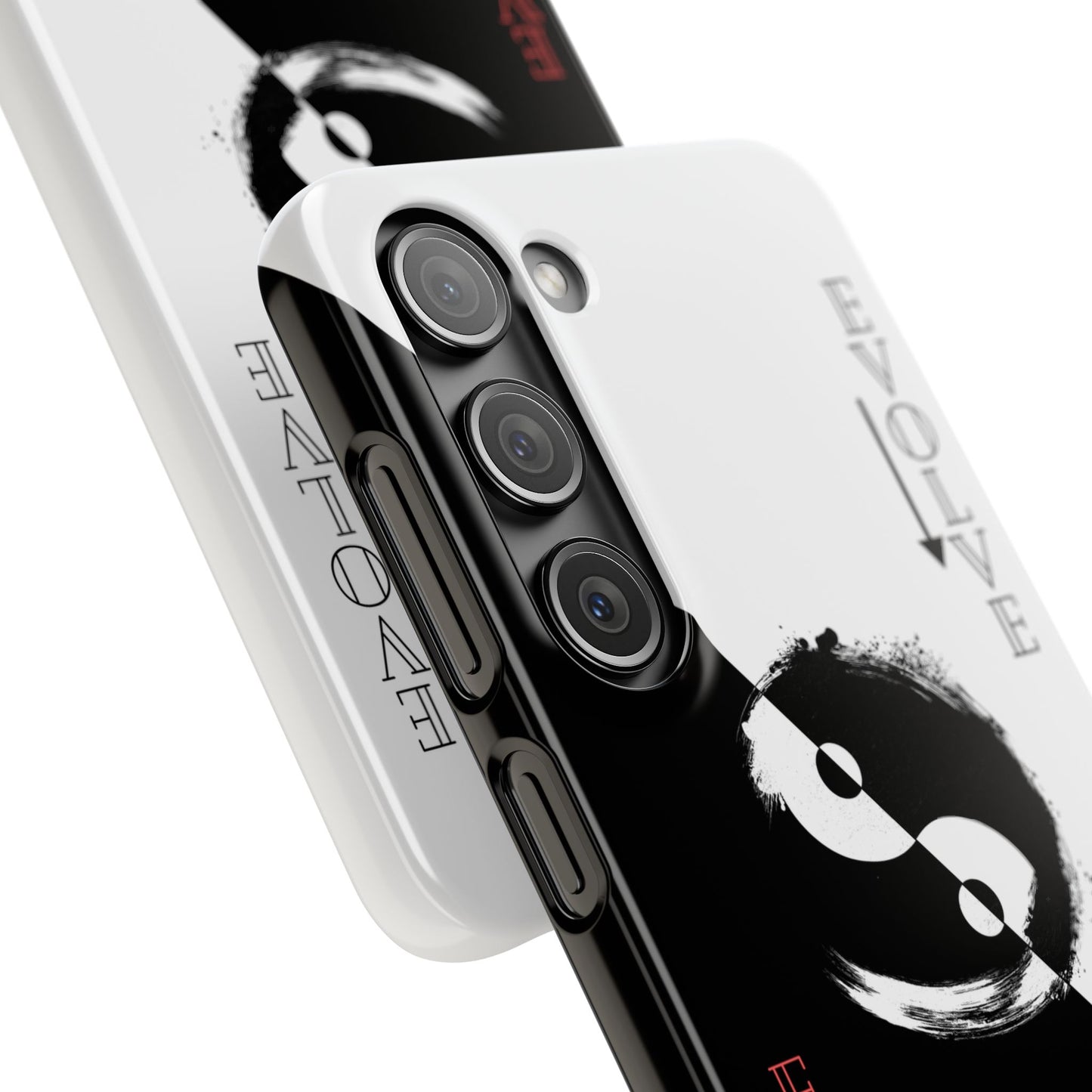 Yin Yang Evolve Black and White Snap Case Cover for iPhone and Samsung