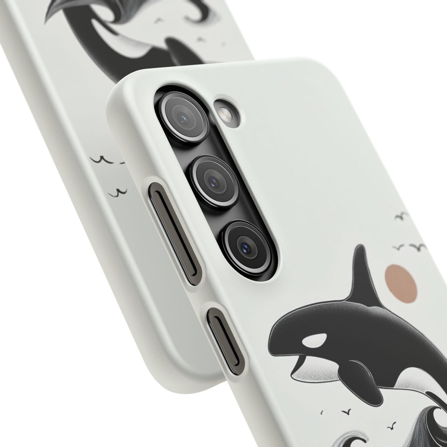 Whale Splash Phone Case | Ocean Lover Gift, Marine Art, Snap Cases, Cute Whale Design, Custom Phone Accessories