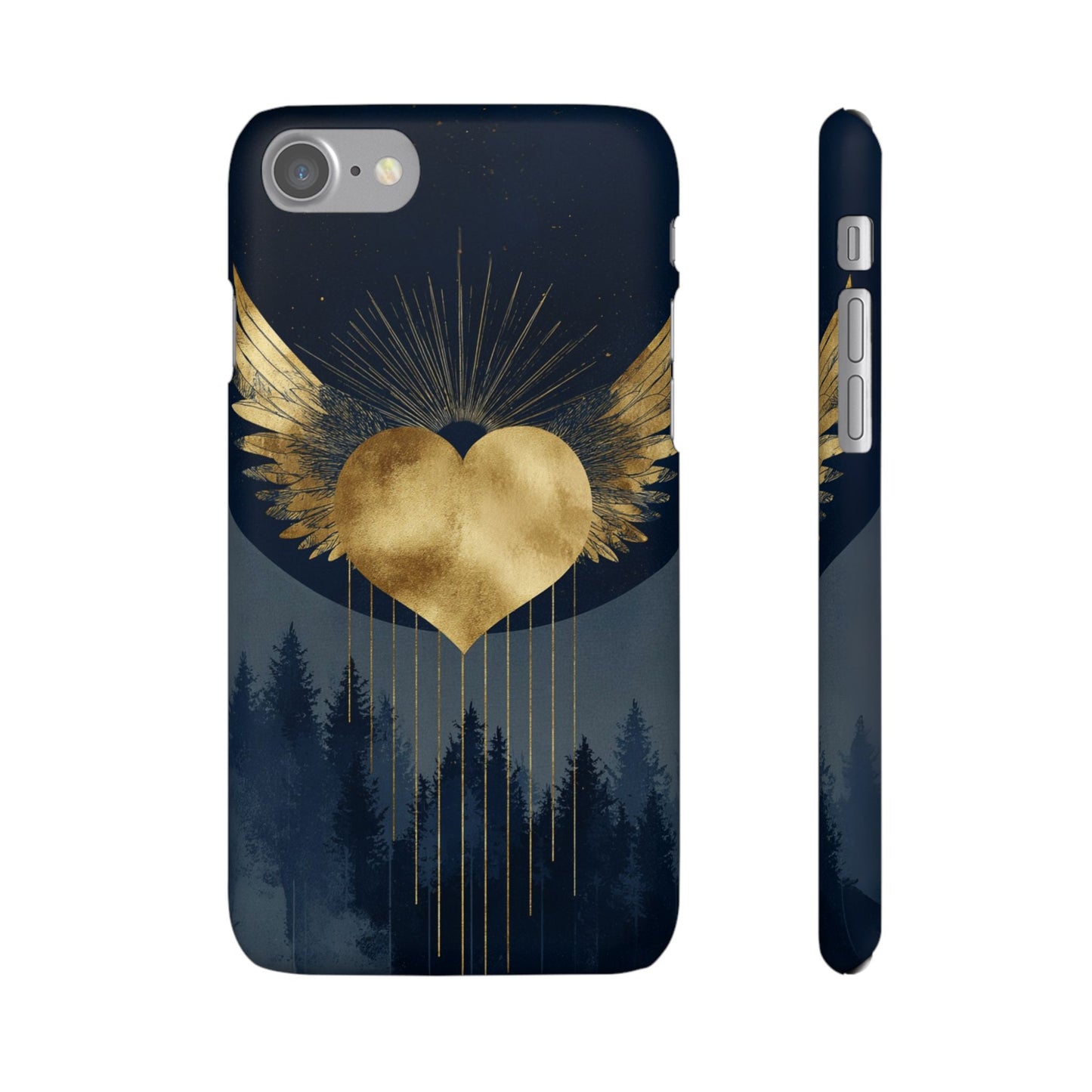 Heart Wing Snap Case, Elegant Phone Cover, Unique Gift, Artistic Accessory, Protective Case for Love and Romance