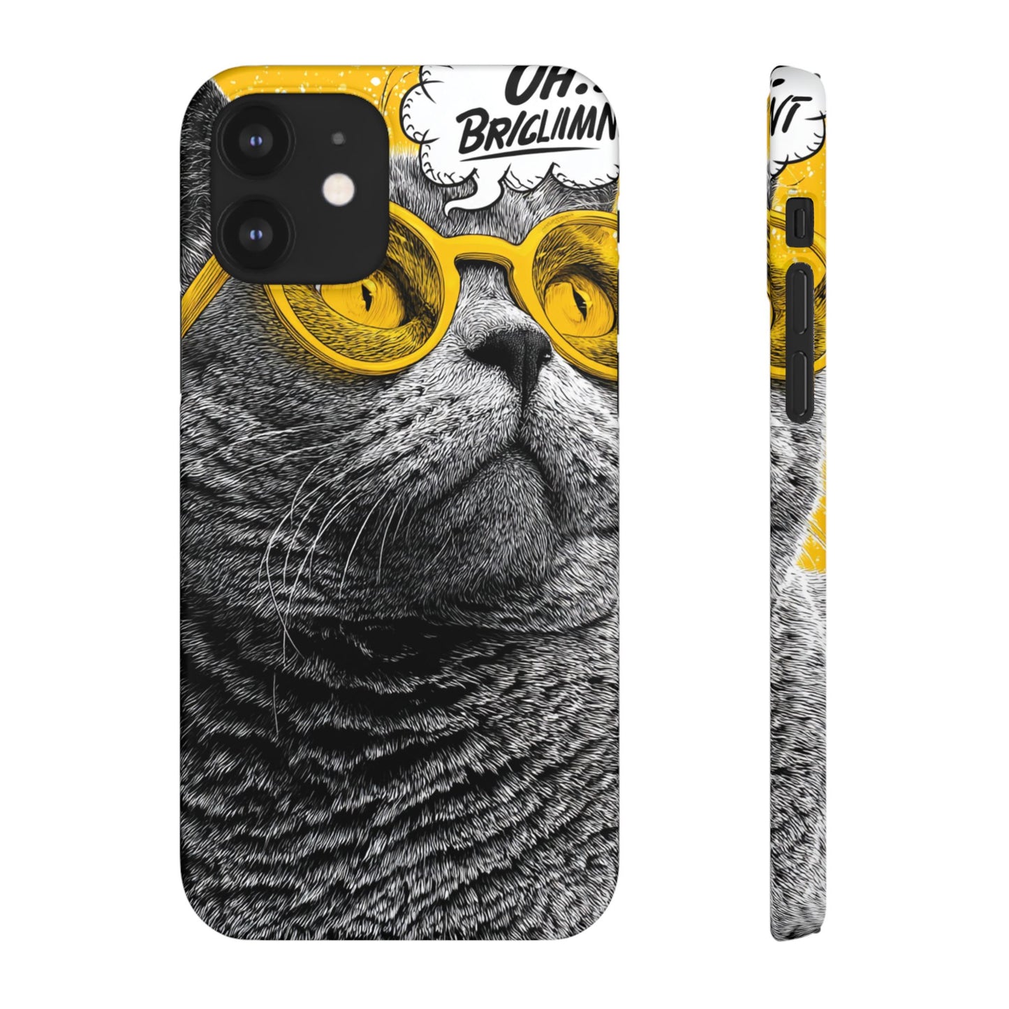 Playful Cat Snap Case - Quirky Phone Cover for Cat Lovers, Gift for Pet Enthusiasts, Funny Accessory for Any Occasion
