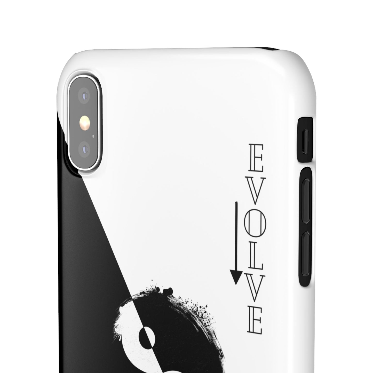 Yin Yang Evolve Black and White Snap Case Cover for iPhone and Samsung