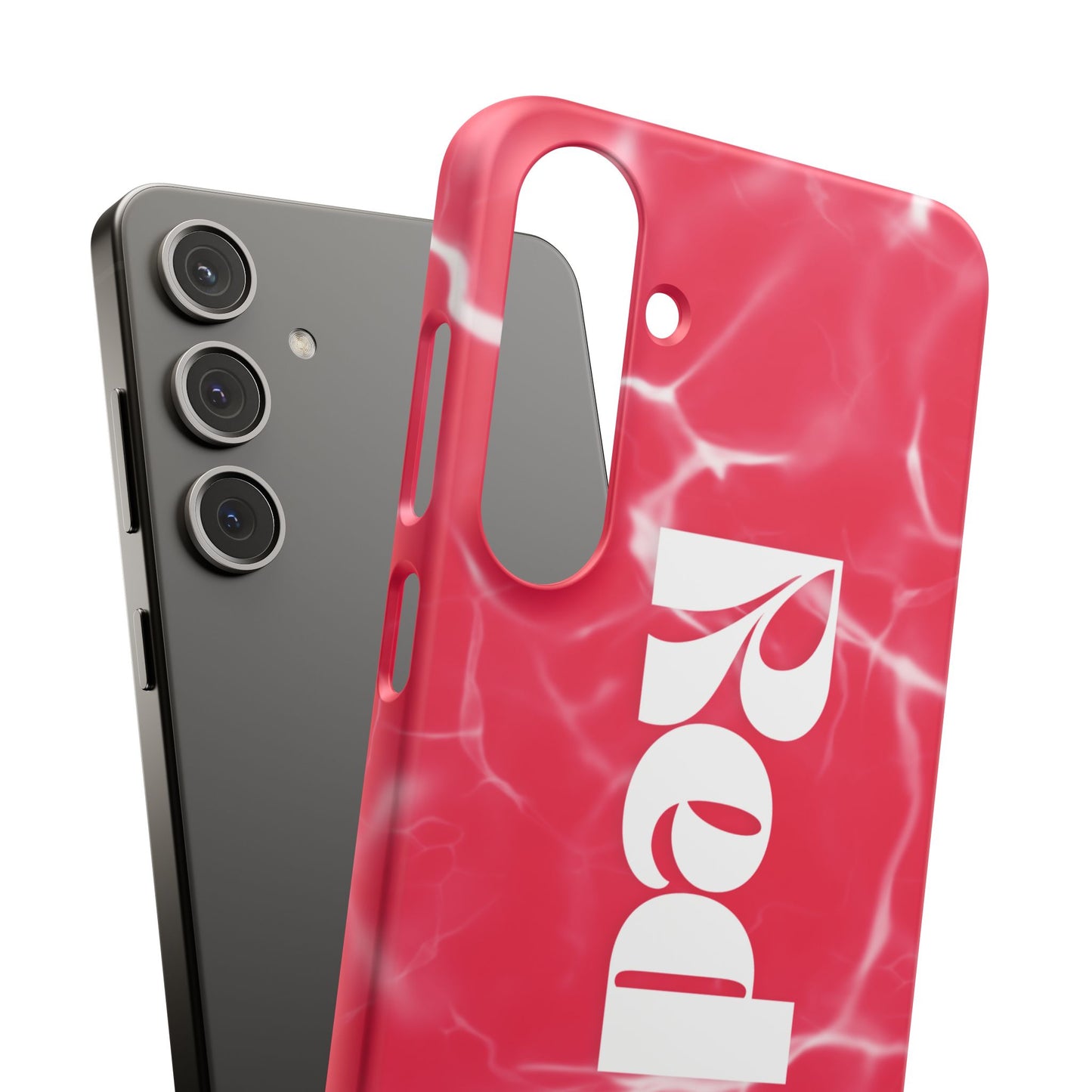 Vibrant Red Snap Case for iPhone, Trendy Phone Cover, Gift for Her, Summer Accessory, Stylish Tech Protection