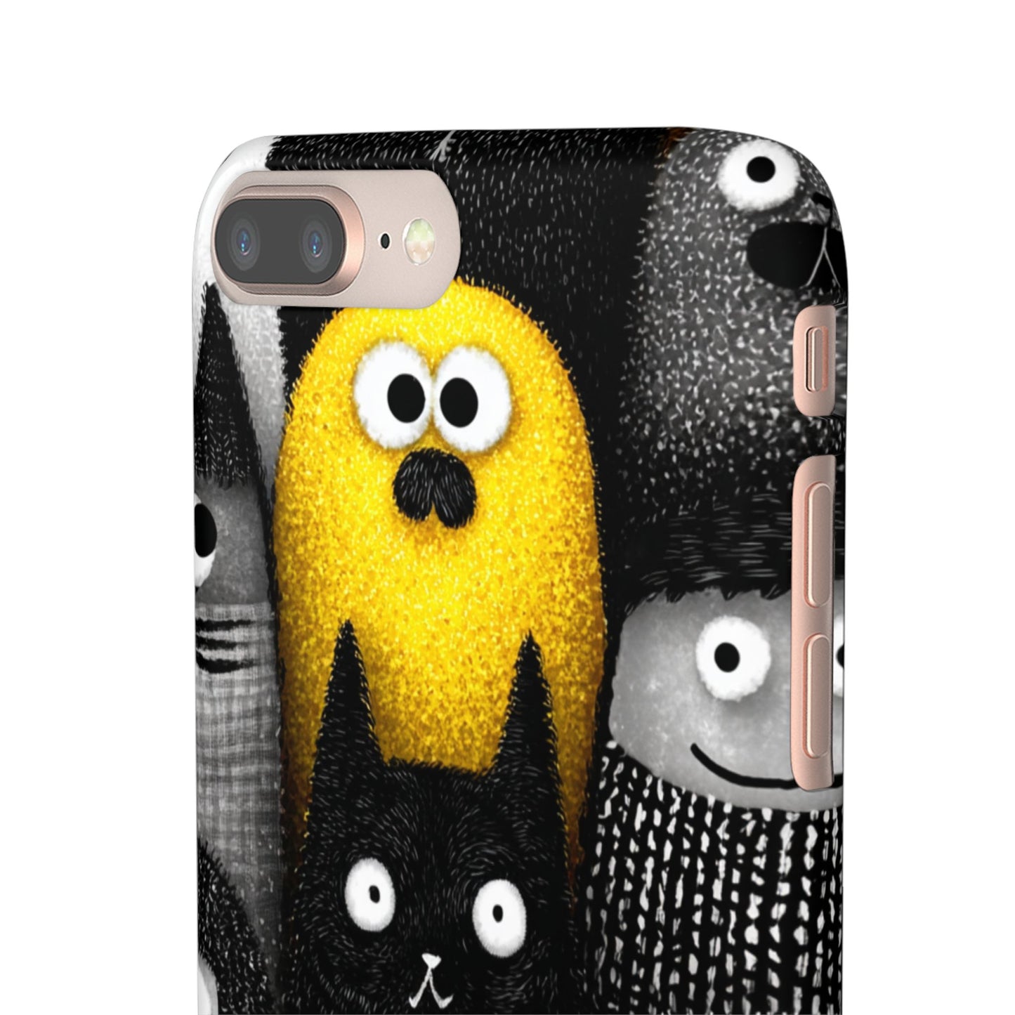 Colorful Character Snap Cases, Cute Phone Cover, Unique Gift for Kids, Fun Accessory, Perfect for Birthdays, Holidays