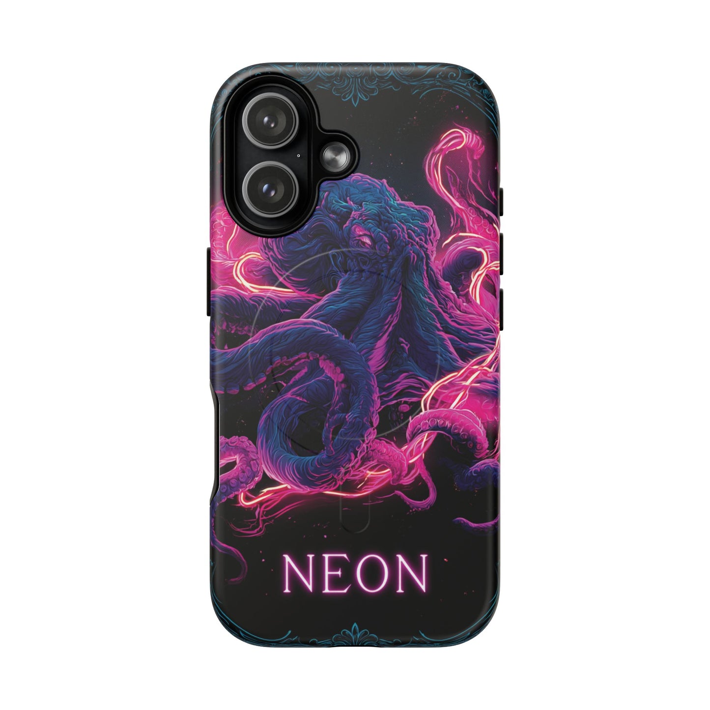 Neon Octopus Phone Case — Tough Magnetic Protective Cover