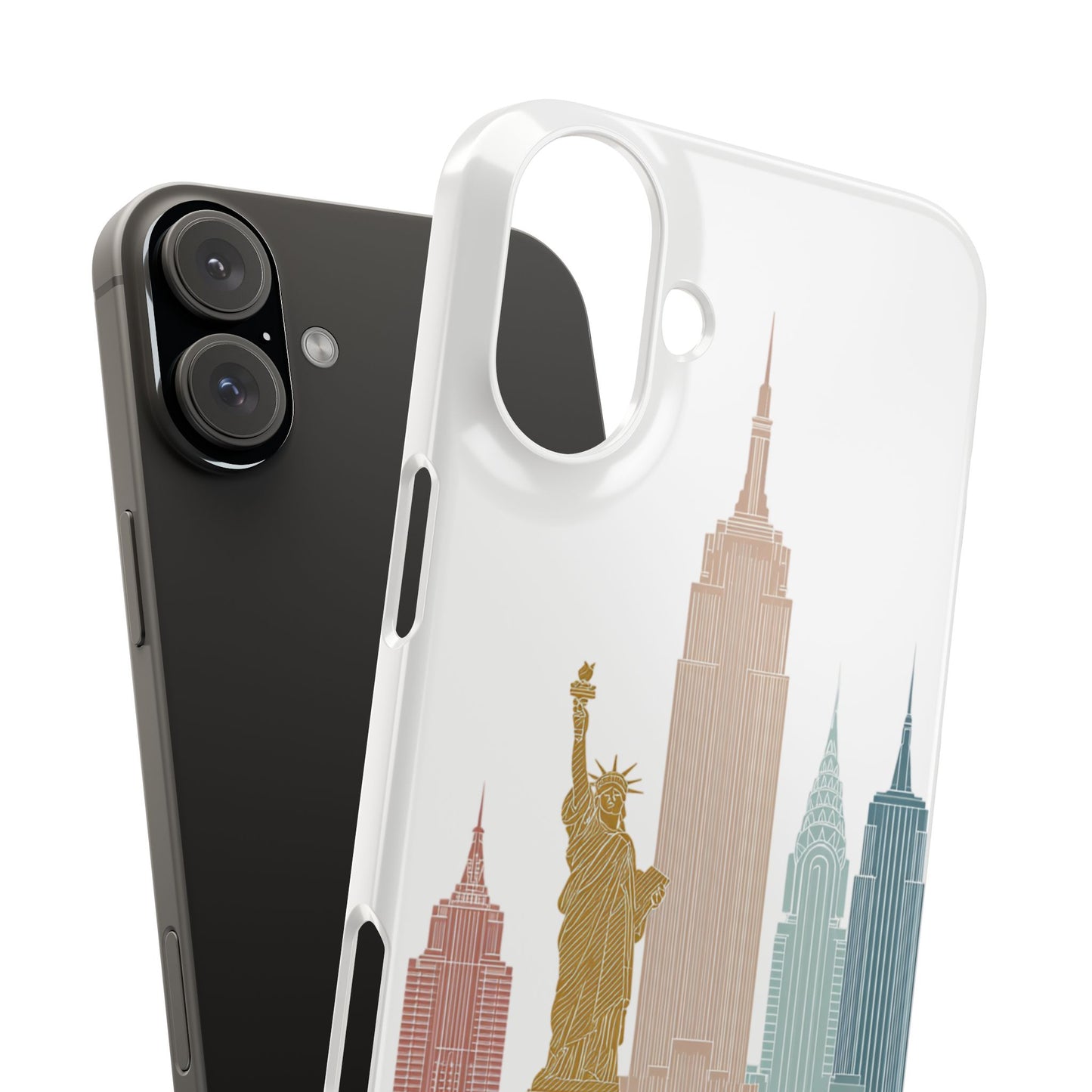 Stylish New York Snap Case, Urban Phone Cover, Cityscape Phone Case, Gift for Travelers, Trendy Protective Case