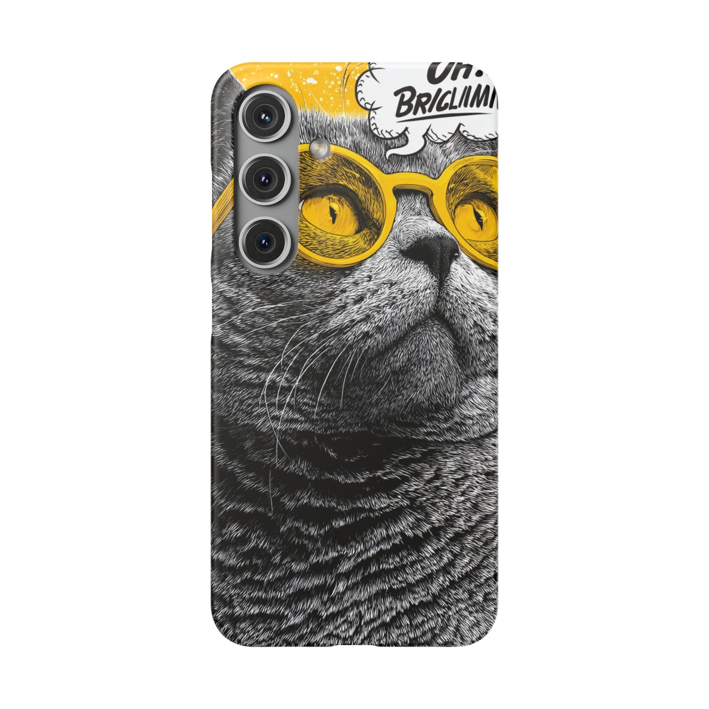Playful Cat Snap Case - Quirky Phone Cover for Cat Lovers, Gift for Pet Enthusiasts, Funny Accessory for Any Occasion