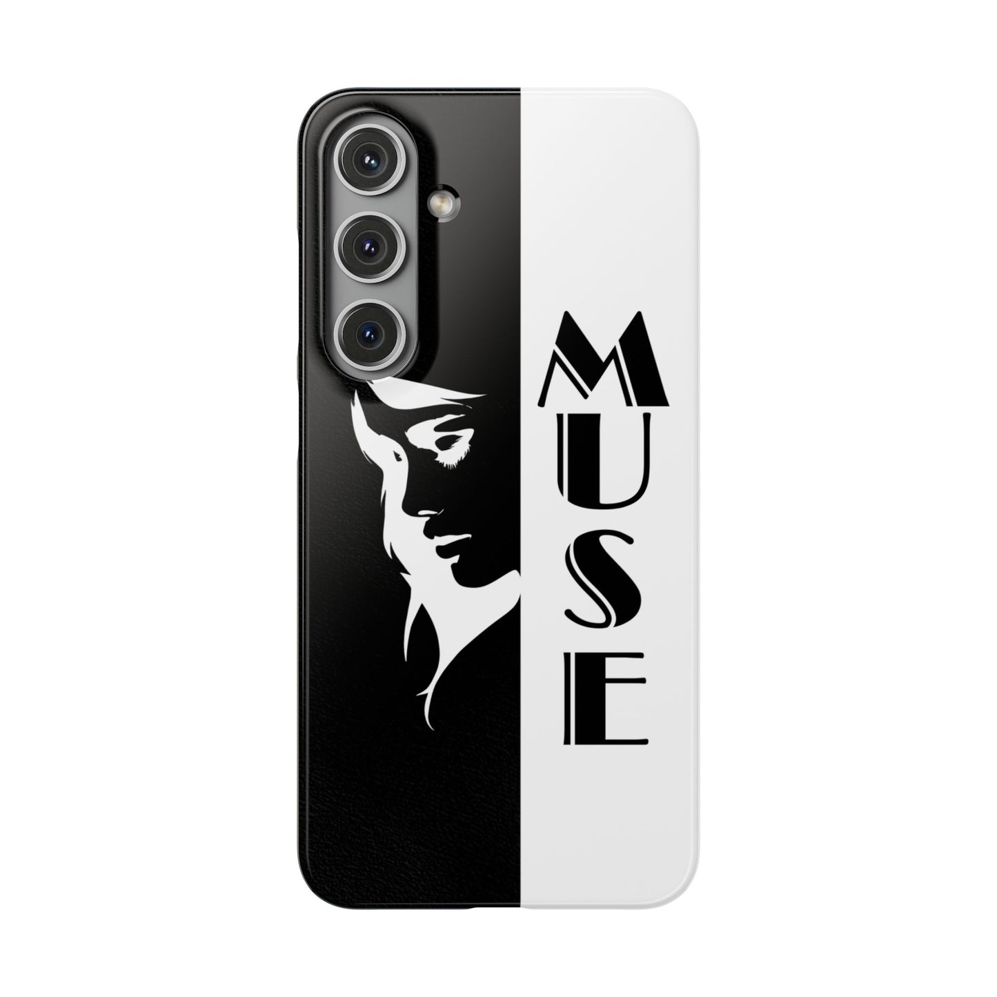 Black And White Bold Muse Snap Case Cover for iPhone and Samsung