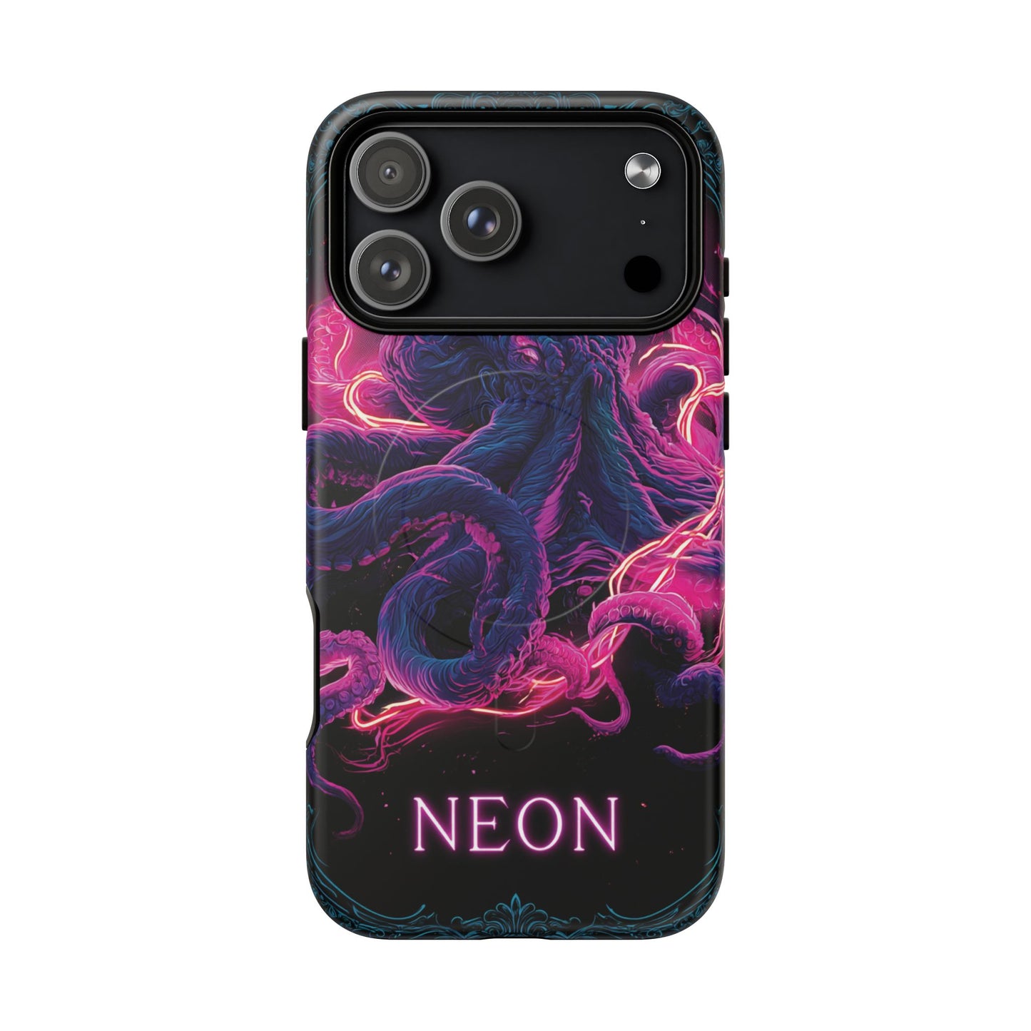 Neon Octopus Phone Case — Tough Magnetic Protective Cover