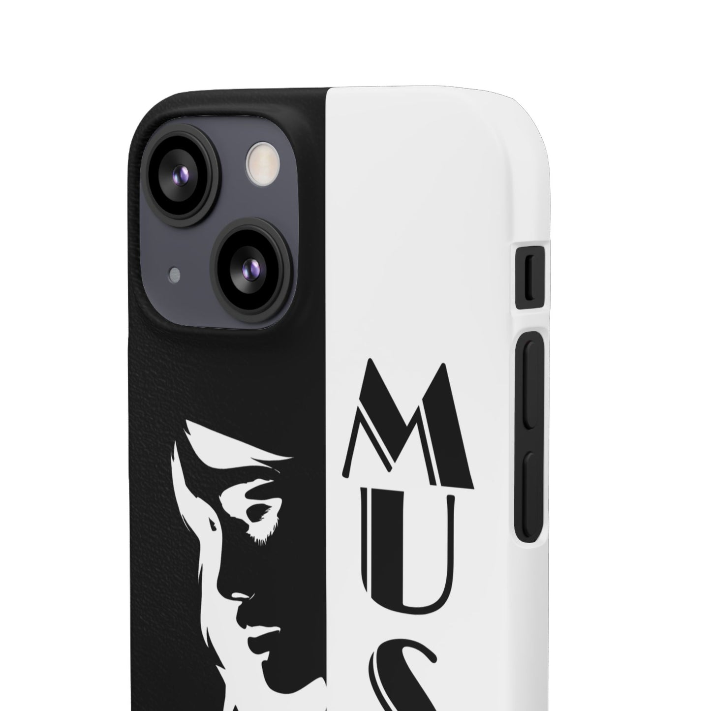 Black And White Bold Muse Snap Case Cover for iPhone and Samsung