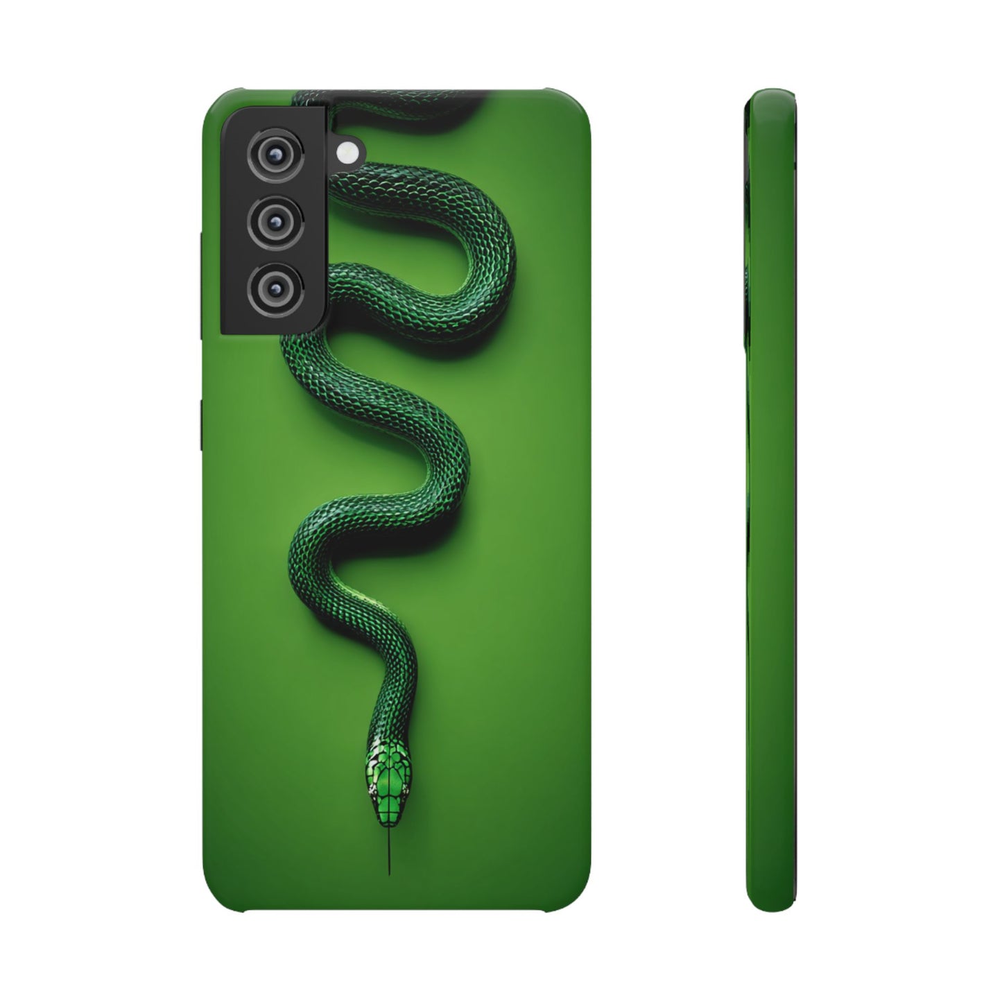 Green Snake Snap Case for iPhone, Stylish Phone Cover, Unique Gift, Trendy Accessory, Birthday, Nature Lover's Phone Case