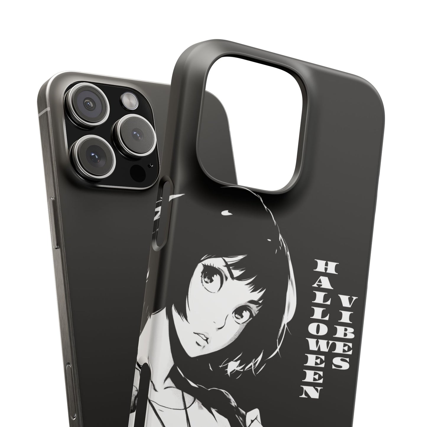Halloween Vibes Snap Case Black and White Protective Phone Cover for iPhone and Samsung