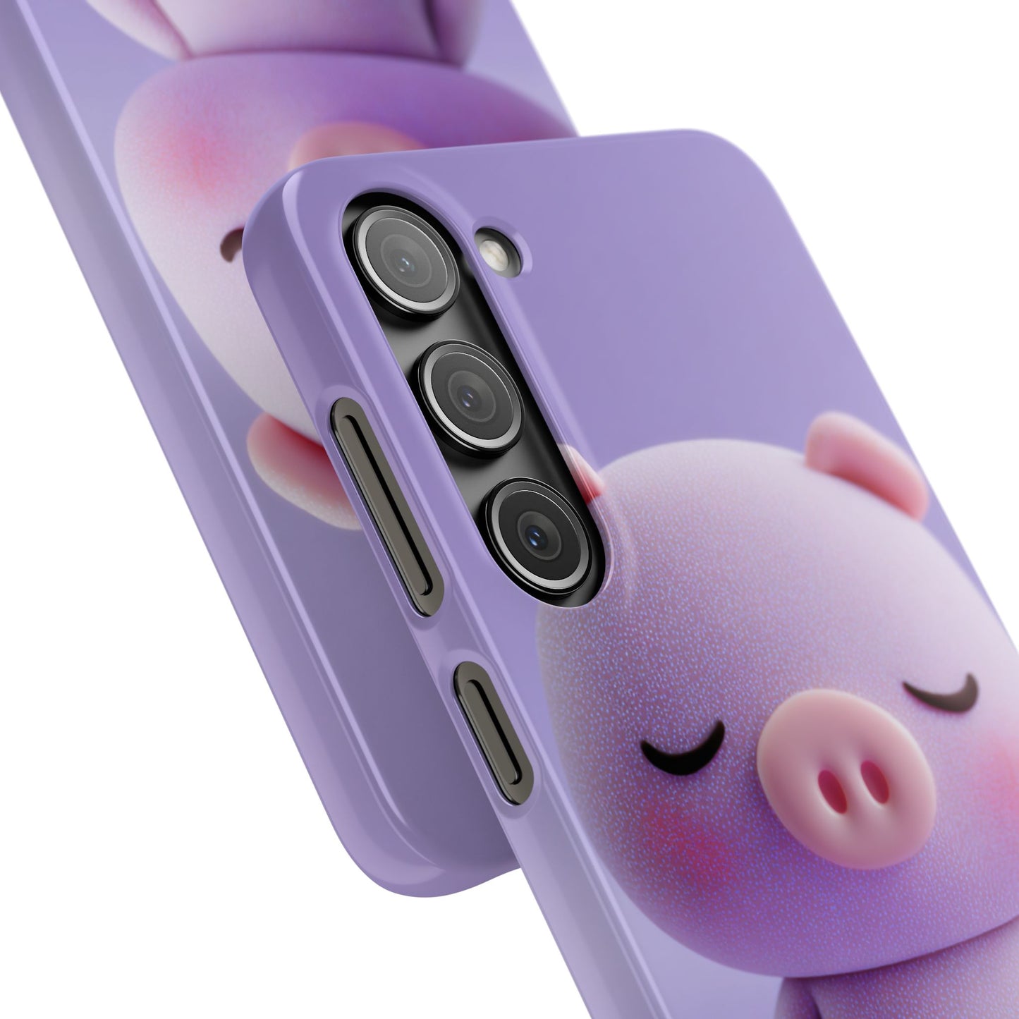 Cute Pig Snap Case for iPhone, Animal Lovers Phone Cover, Kawaii Aesthetic Accessory, Birthday Gift, Unique Phone Protection