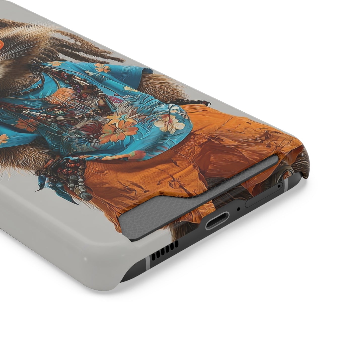 Boho Raccoon Phone Case with Card Holder, Cute Animal Phone Cover, Retro Stylish Phone Protector, Gifts for Animal Lovers, Trendy [...]
