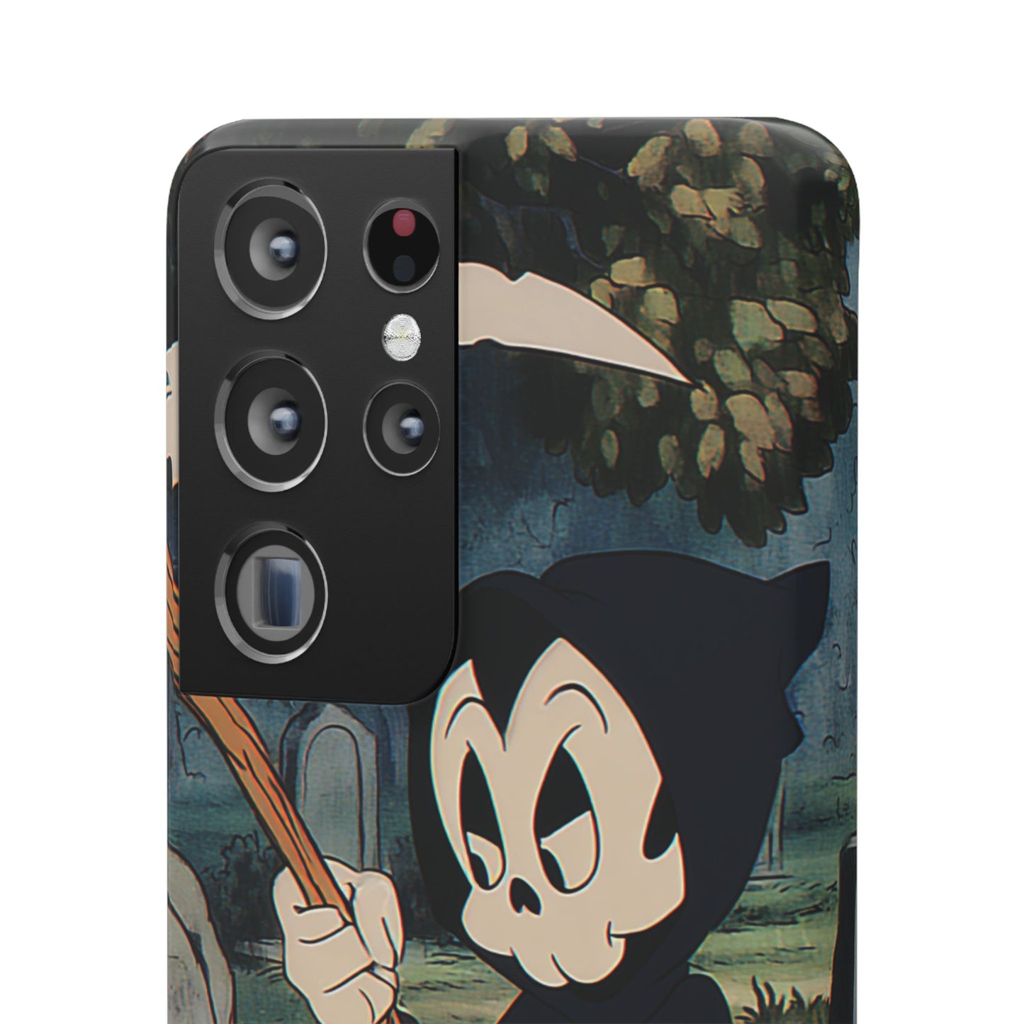 Grim Reaper Snap Case, Halloween Phone Case, Cute Death Phone Cover, Spooky Accessories, Unique Phone Protector