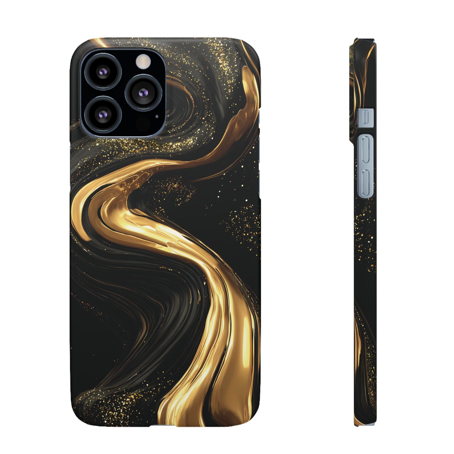 Elegant Gold Swirl Snap Case - Stylish Phone Cover, Modern Accessory, Gift for Her, Luxe Phone Case, Trendy Decor
