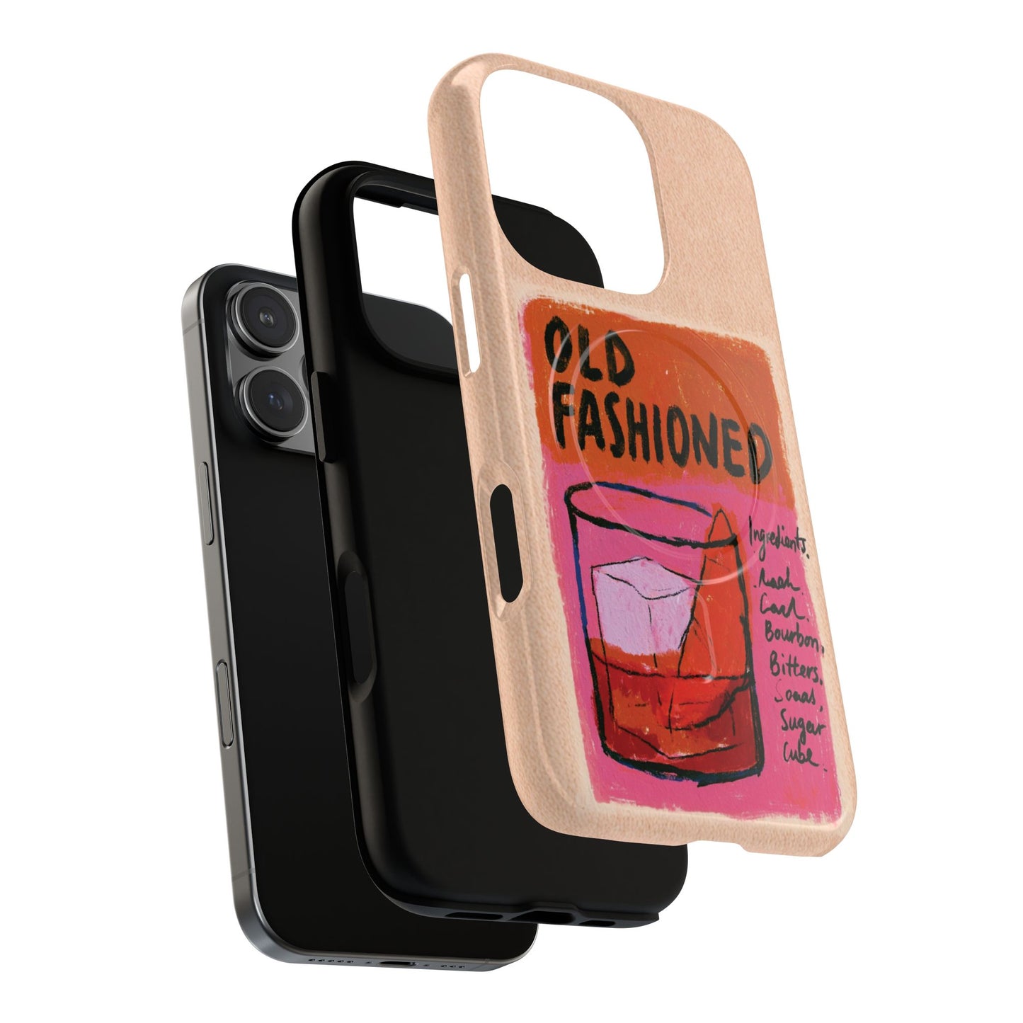 Old Fashioned Phone Case — Retro Cocktail iPhone Magnetic Case