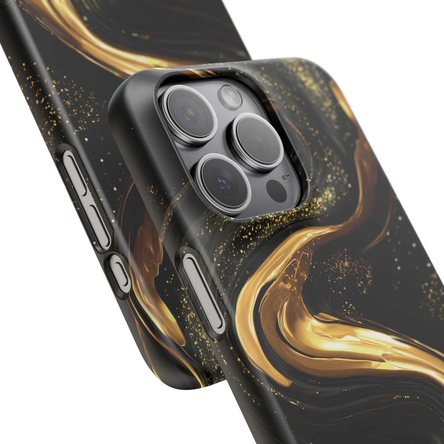 Elegant Gold Swirl Snap Case - Stylish Phone Cover, Modern Accessory, Gift for Her, Luxe Phone Case, Trendy Decor