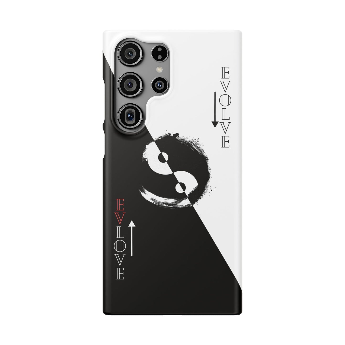 Yin Yang Evolve Black and White Snap Case Cover for iPhone and Samsung