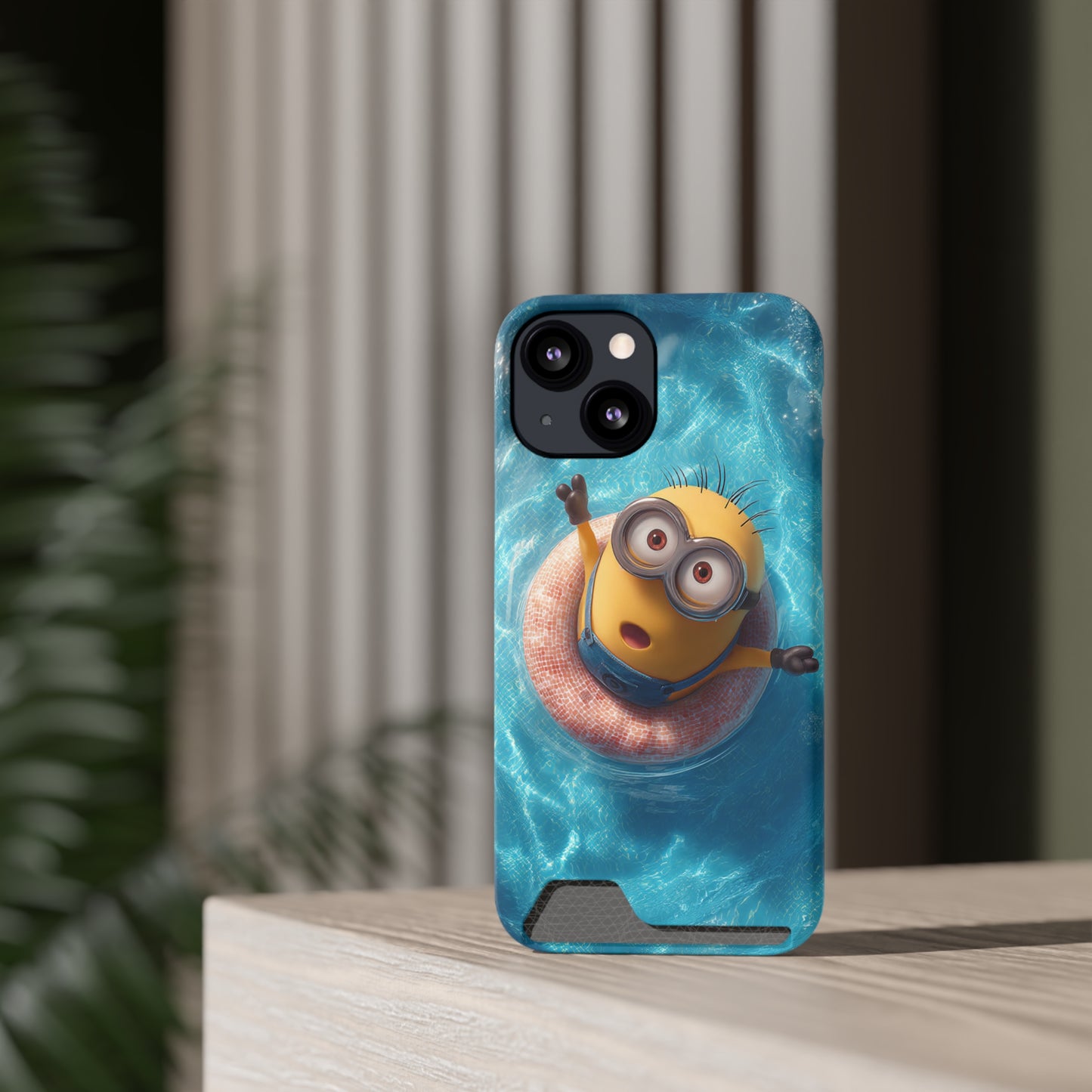Minion Phone Case with Card Holder, Fun and Functional Accessory for Kids, Smartphone Case, Gift for Minion Fans, Unique Mobile Cover, [...]