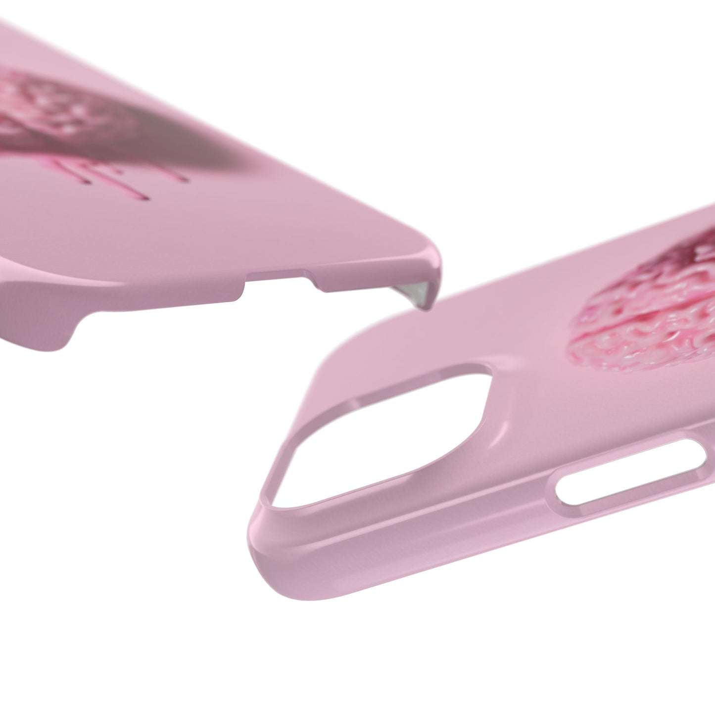 Slim Cases, Brain Design Phone Case With Card Holder, Cute Tech Accessory, Unique Gift for Students, Stylish Phone Protection, Valentine's