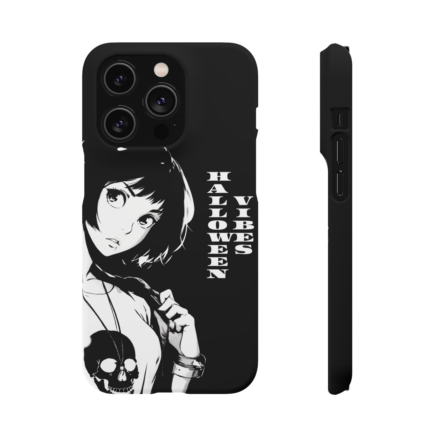 Halloween Vibes Snap Case Black and White Protective Phone Cover for iPhone and Samsung