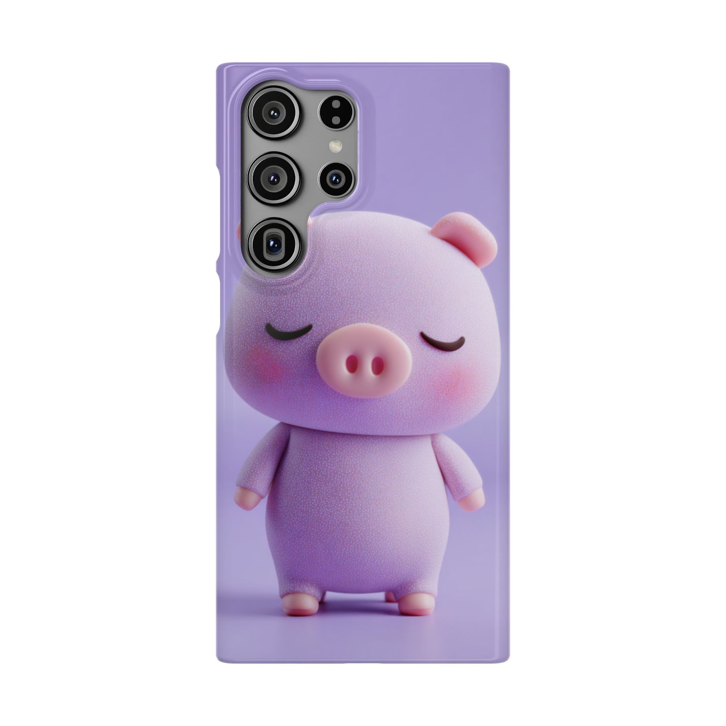 Cute Pig Snap Case for iPhone, Animal Lovers Phone Cover, Kawaii Aesthetic Accessory, Birthday Gift, Unique Phone Protection