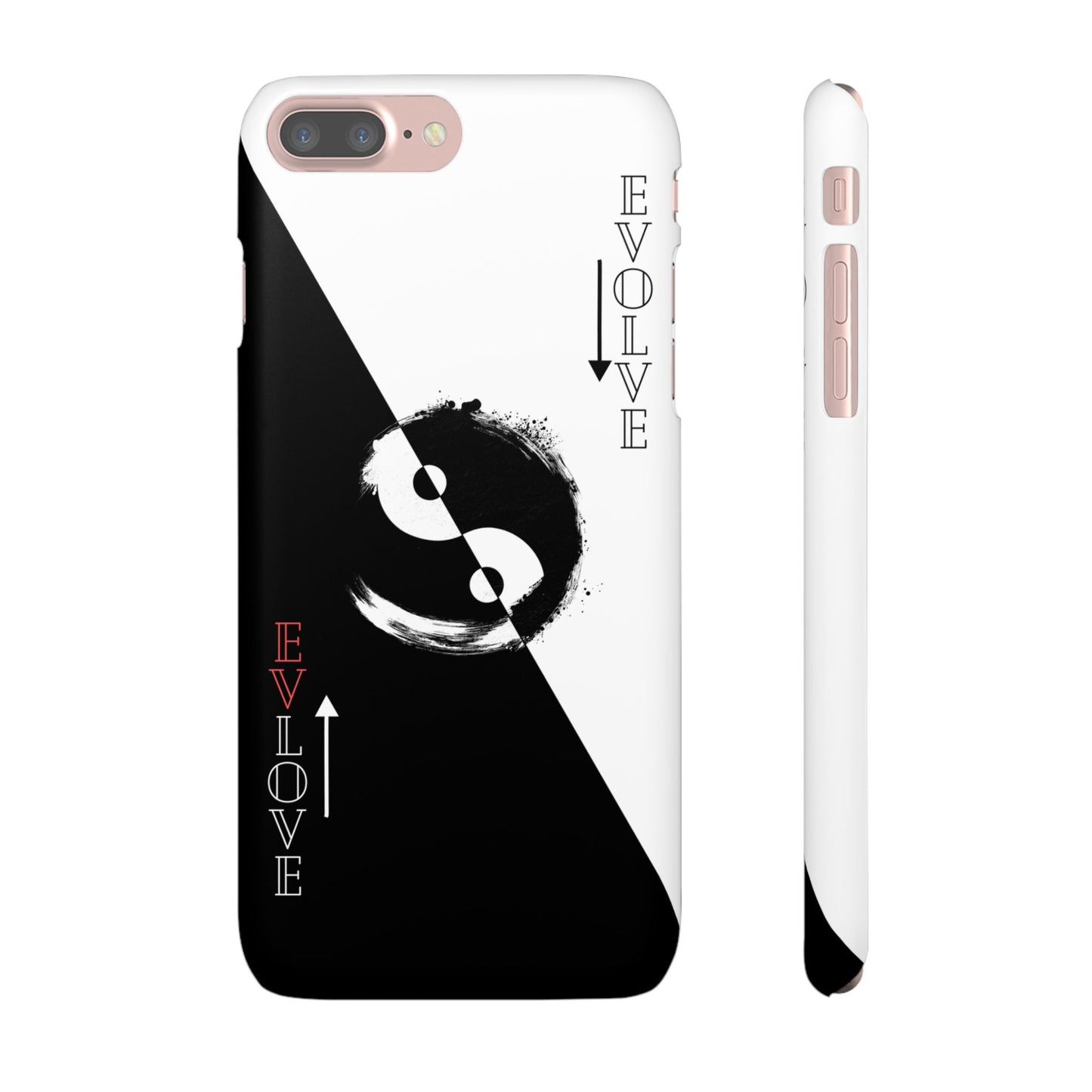 Yin Yang Evolve Black and White Snap Case Cover for iPhone and Samsung