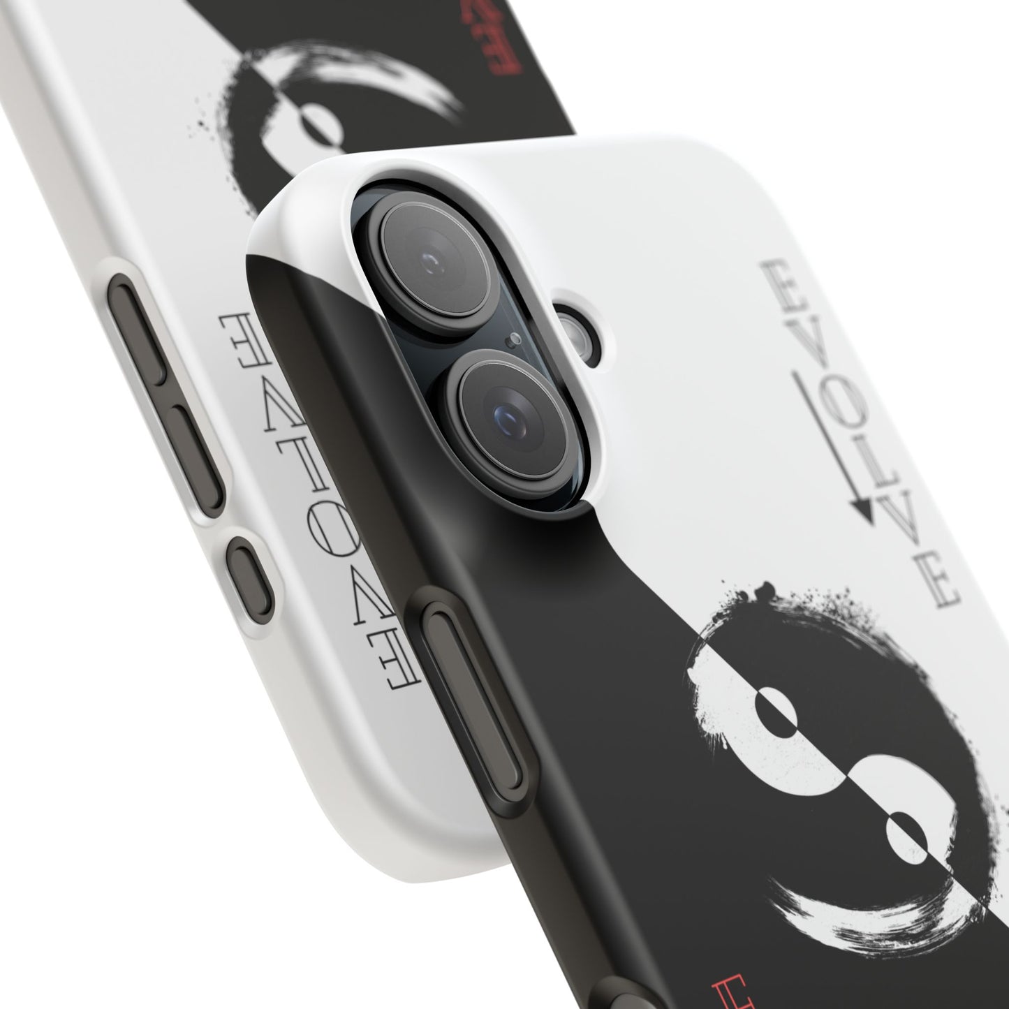 Yin Yang Evolve Black and White Snap Case Cover for iPhone and Samsung