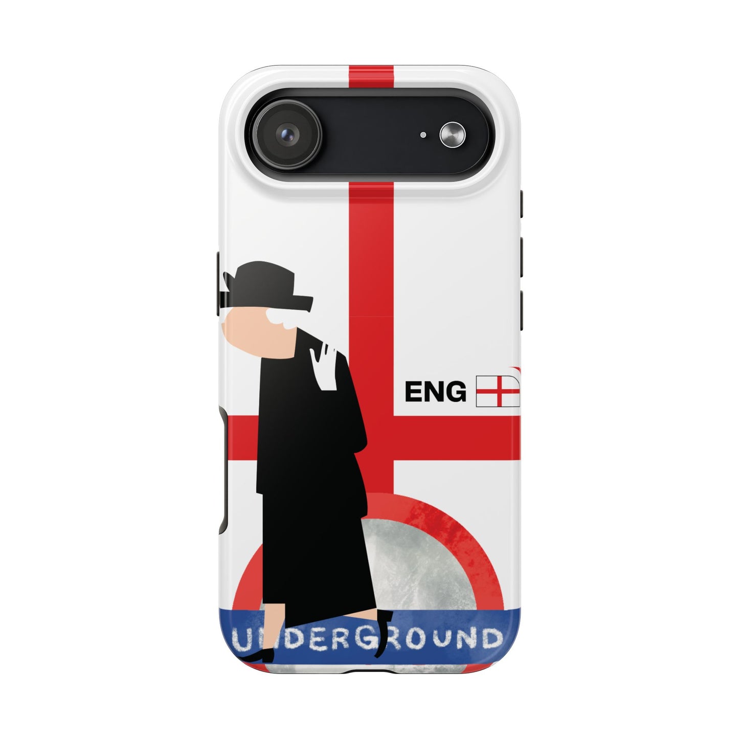 England World Cup Underground Tough Phone Case — Mod Retro London Tube Design