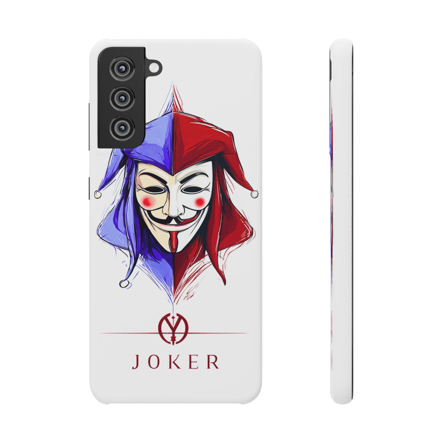 Joker & Anonimous Reunited Guy Fawkes Art Snap Case and Protective Phone Cover For iPhone and Samsung