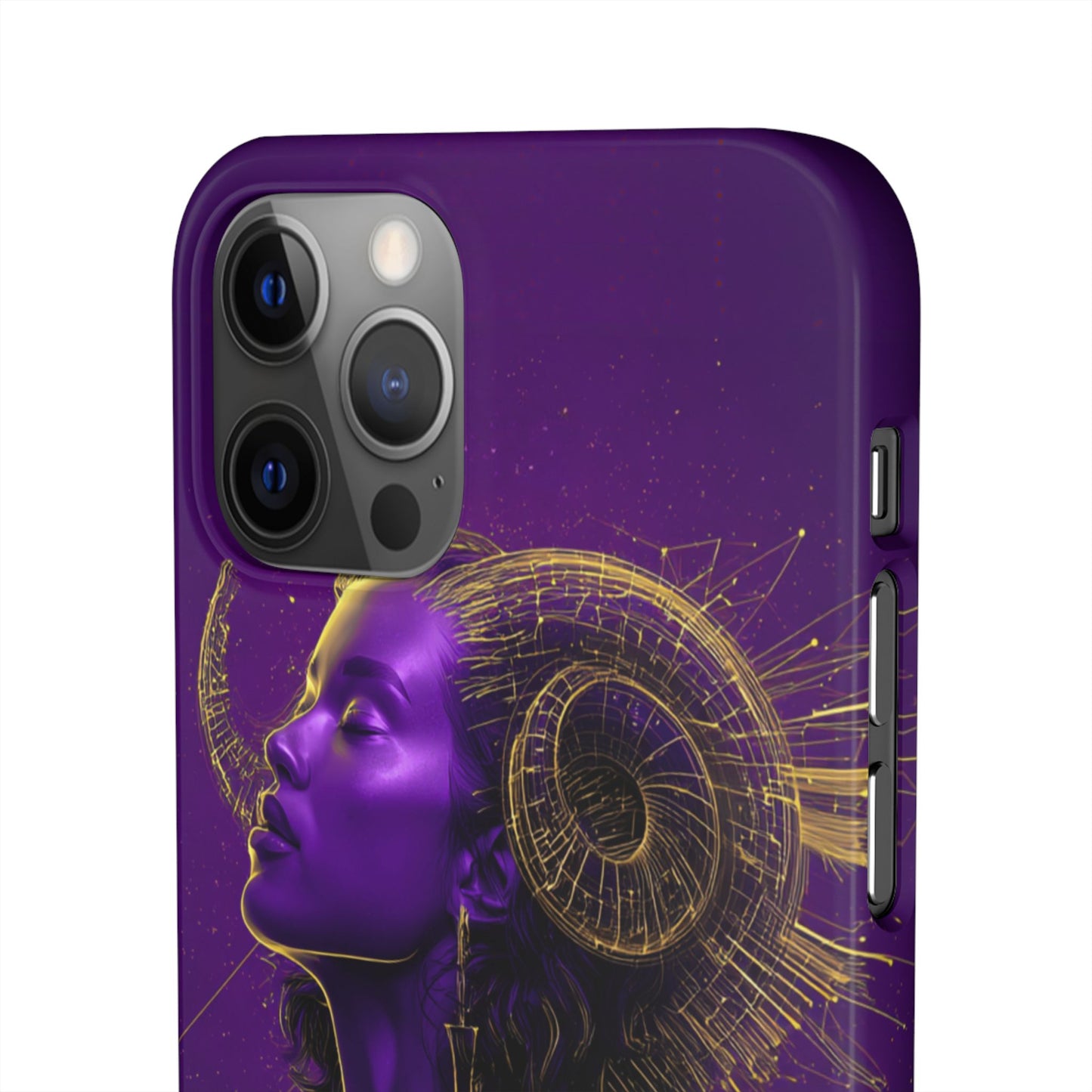 Purple Gold Celestial Virgo Snap Case and Protective Cover for Samsung and iPhone