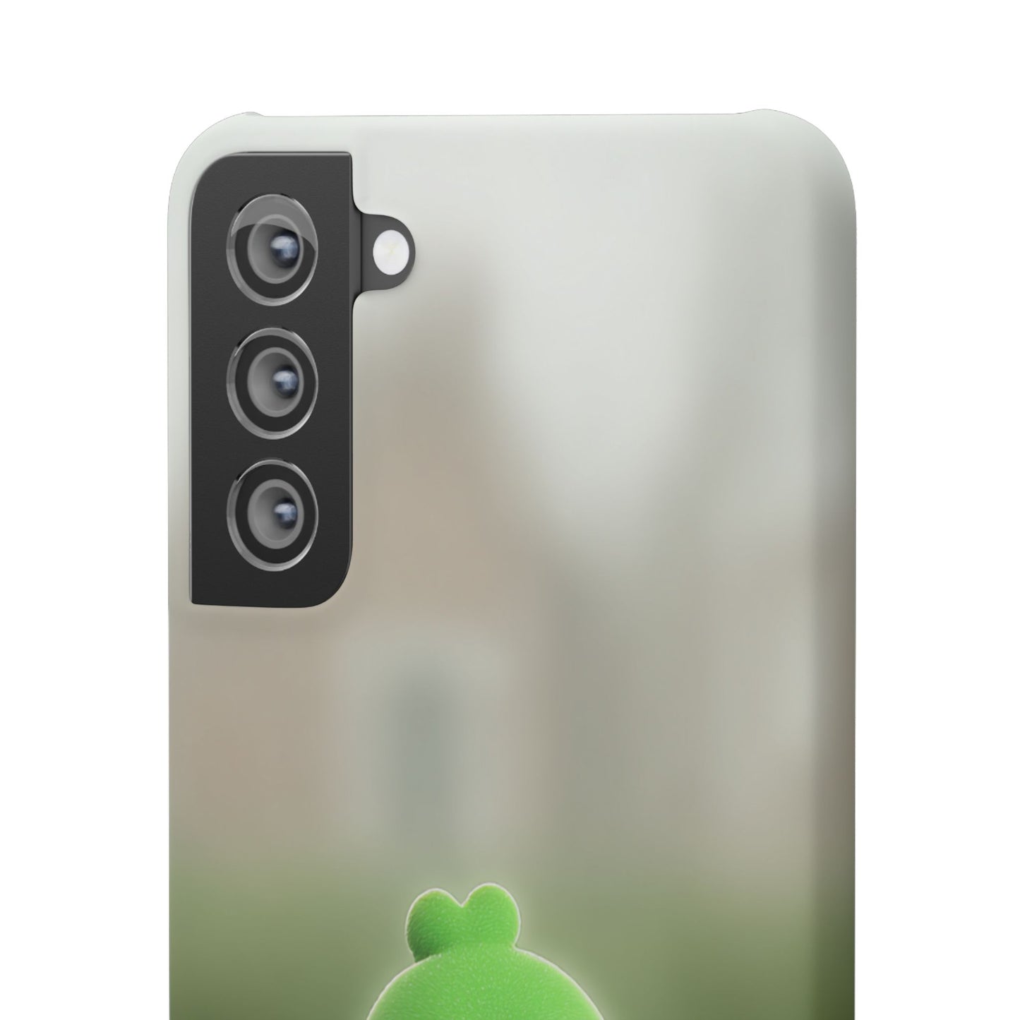 Cute Green Creature Phone Case, Snap Cases, Green Monster Phone Cover, Fun Phone Accessory, Playful Gift for Kids