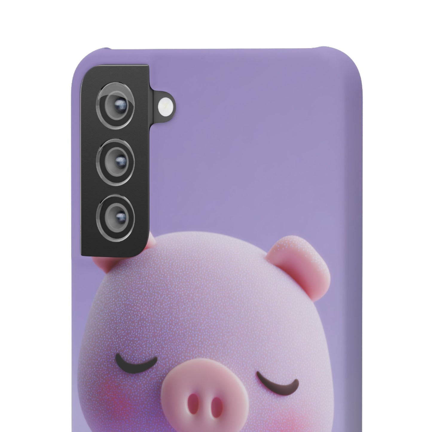 Cute Pig Snap Case for iPhone, Animal Lovers Phone Cover, Kawaii Aesthetic Accessory, Birthday Gift, Unique Phone Protection