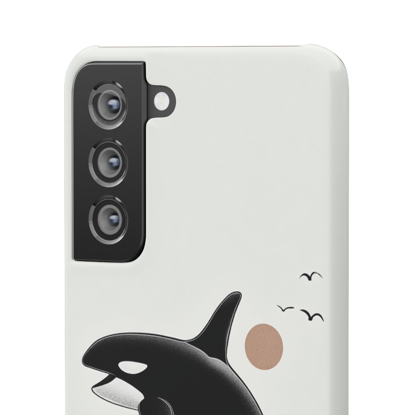 Whale Splash Phone Case | Ocean Lover Gift, Marine Art, Snap Cases, Cute Whale Design, Custom Phone Accessories